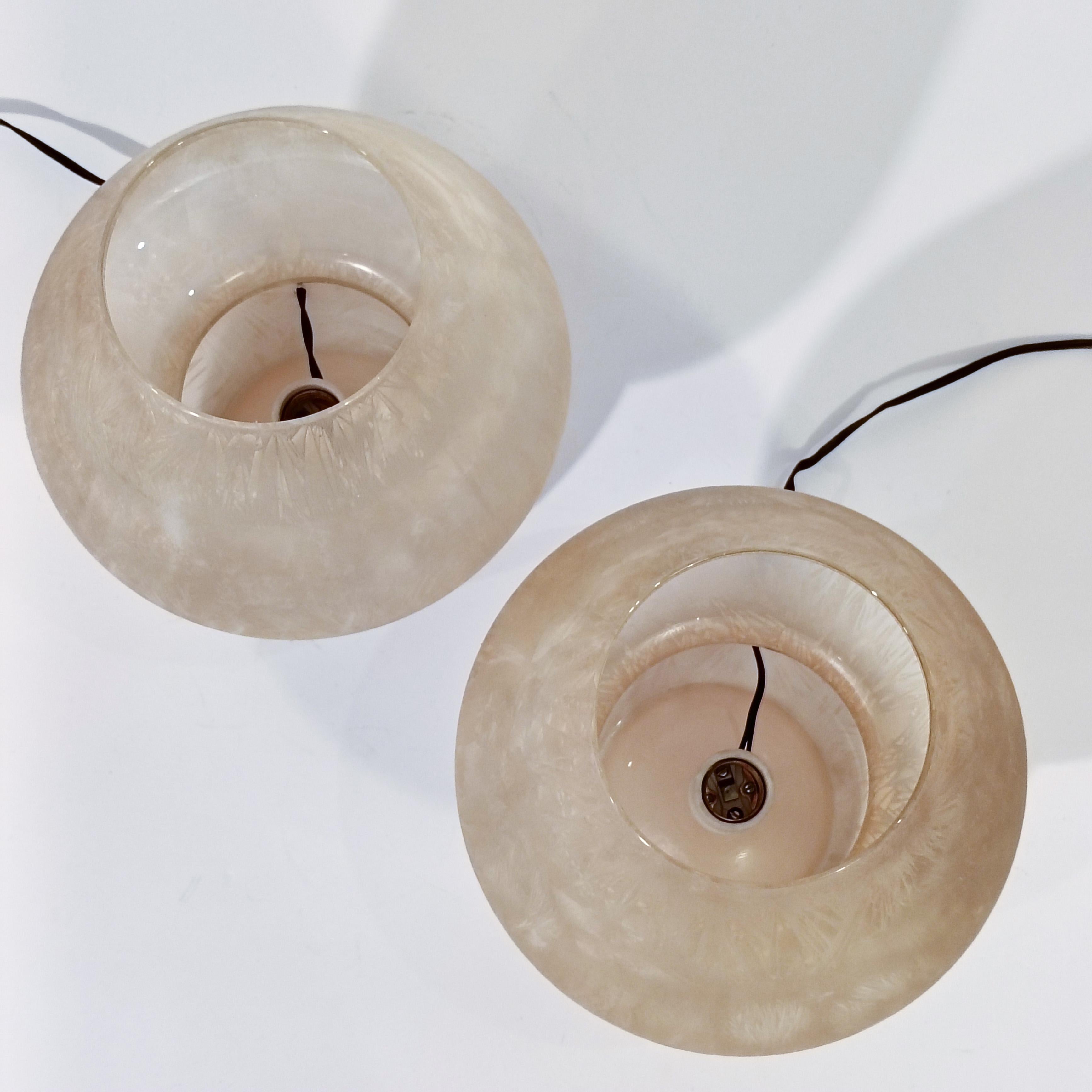 L'âge de l'espace. Lampes de table en verre soufflé à la main, Italie, 1970 en vente 6