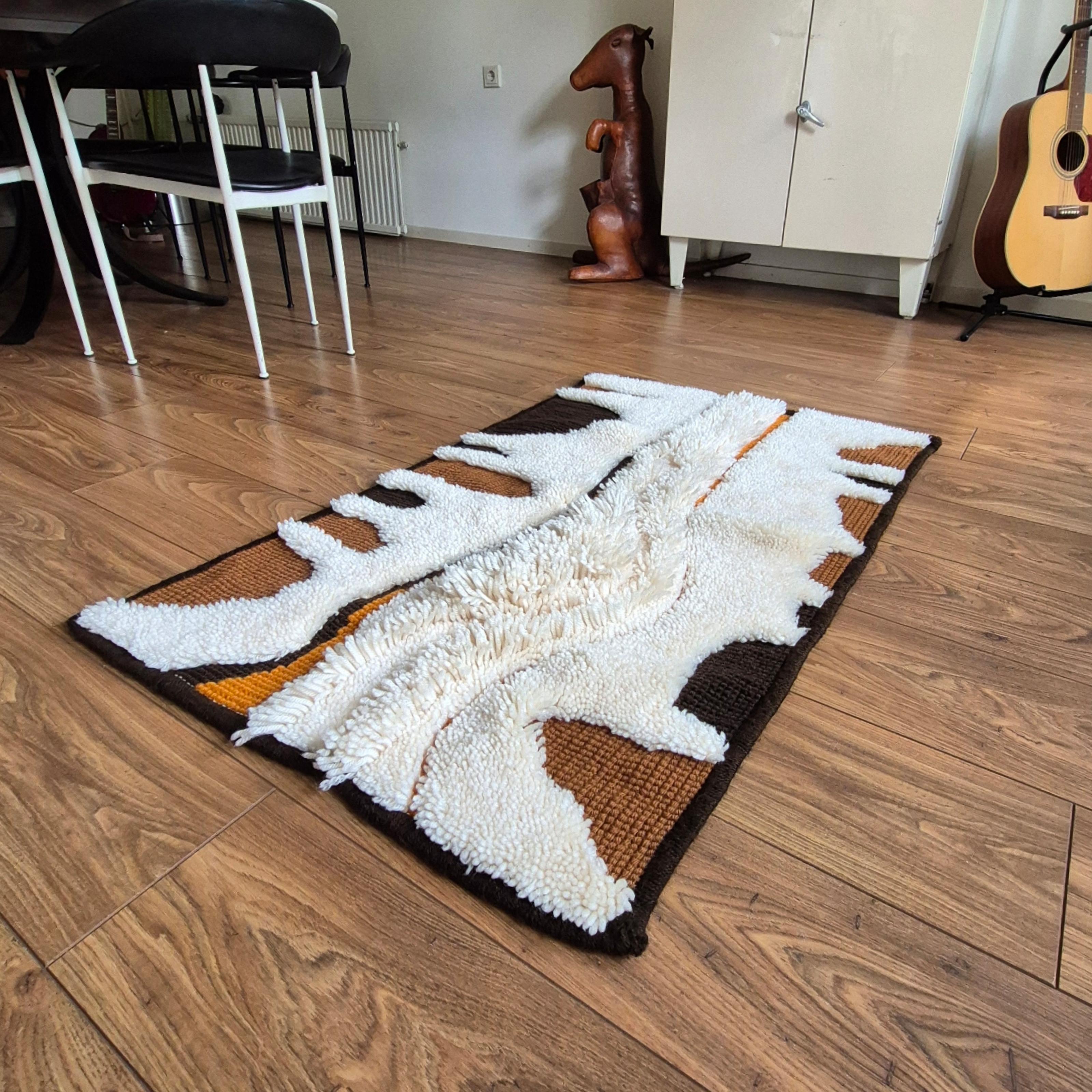 Space age handgeknüpfter Wandbehang, Deutschland 1970 (Handgeknüpft) im Angebot