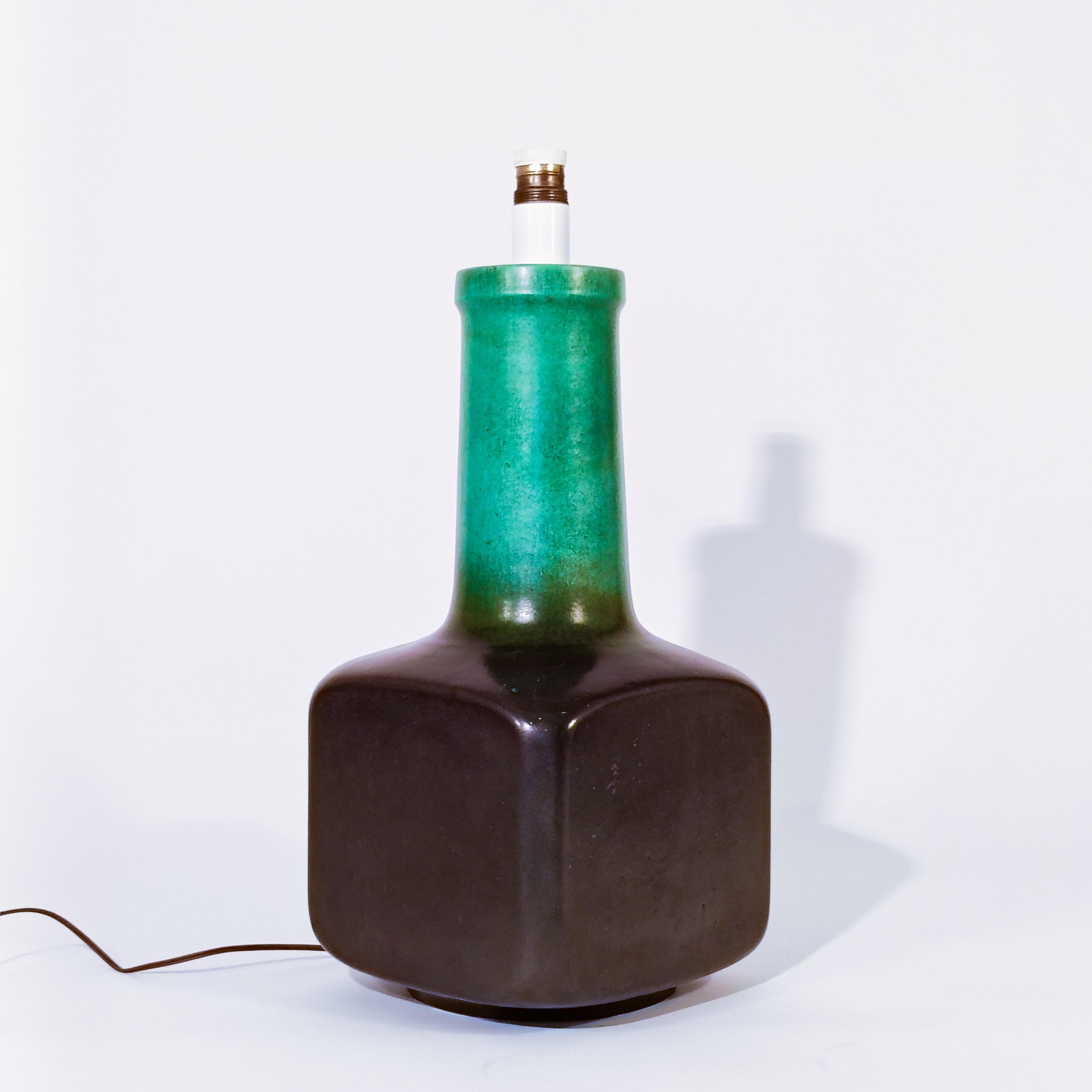 Mid-Century Modern Space Age. Huge handmade ceramic table lamp by Cases, Spain, 1960s For Sale