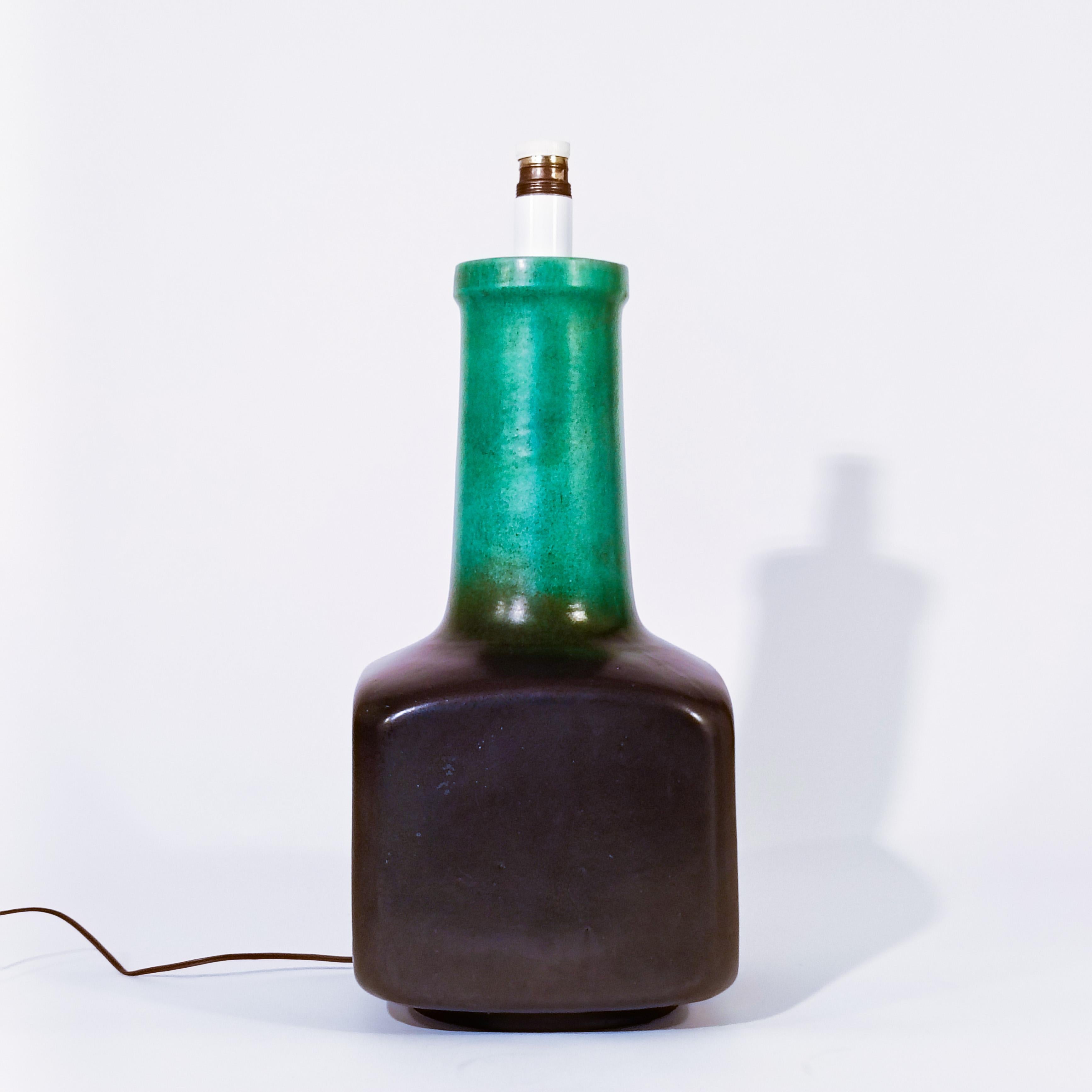 Spanish Space Age. Huge handmade ceramic table lamp by Cases, Spain, 1960s For Sale