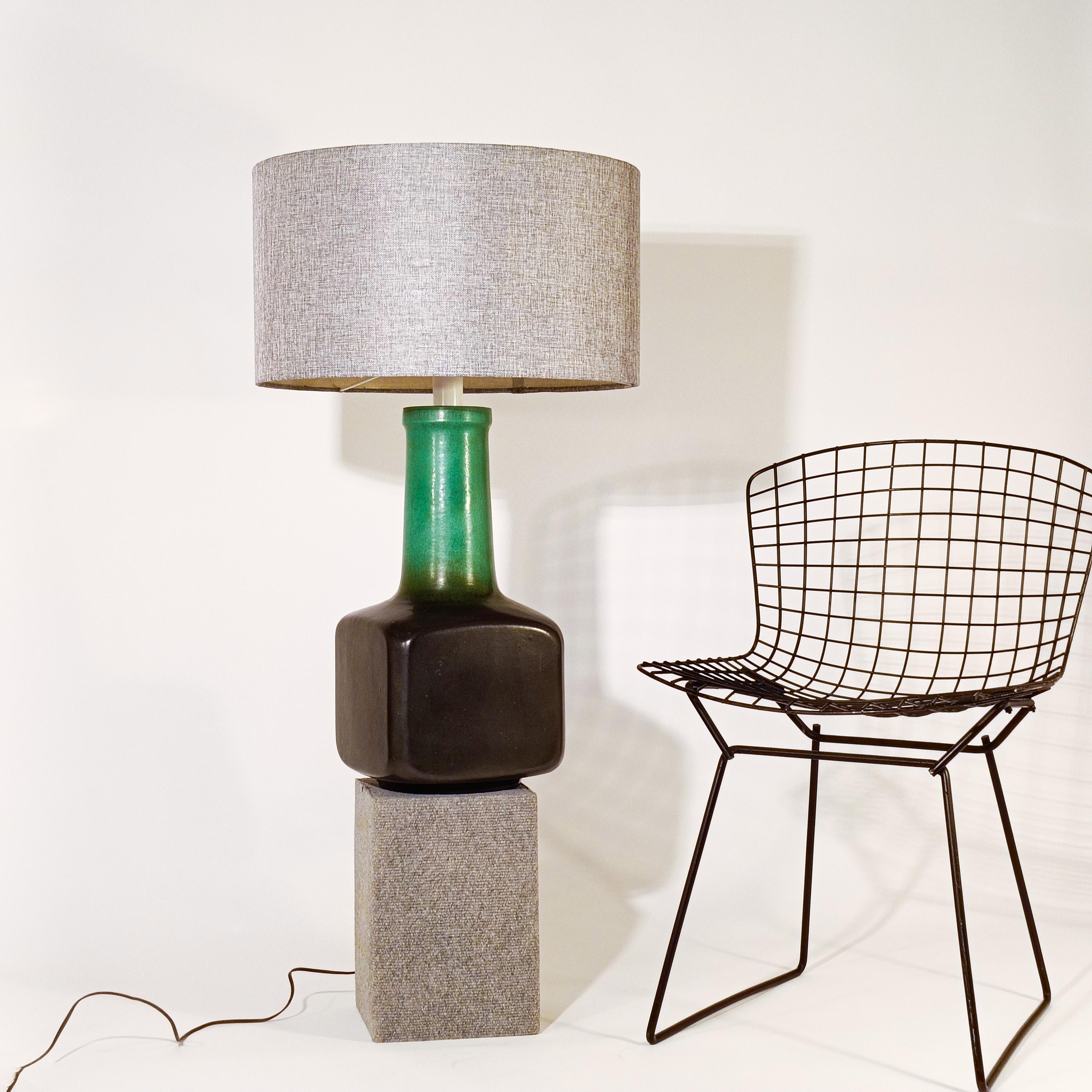 Ceramic Space Age. Huge handmade ceramic table lamp by Cases, Spain, 1960s For Sale