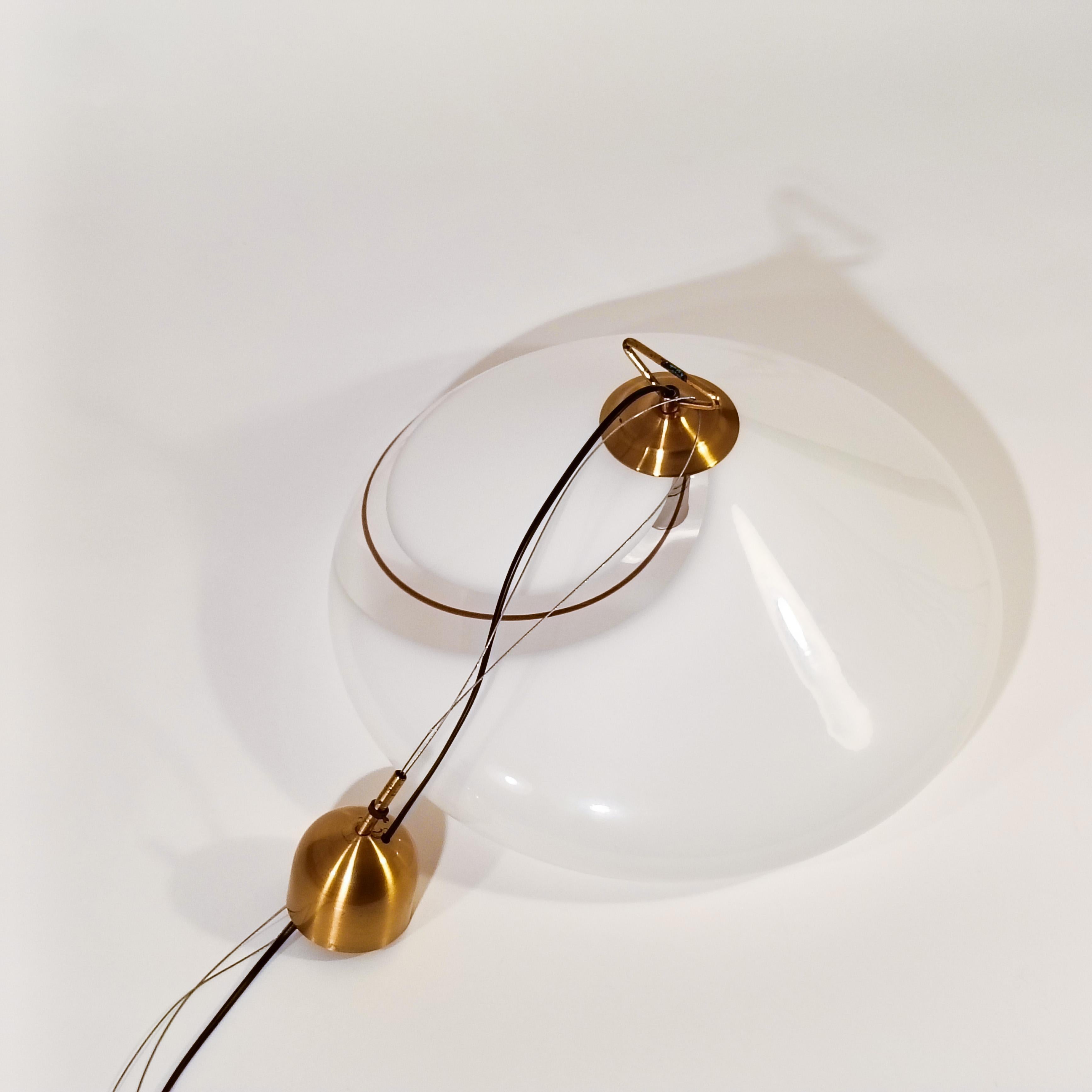 L'âge de l'espace. Énorme lampe suspendue en verre de Murano par iGuzzini, Italie, années 1970 en vente 9
