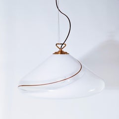 Space Age. Huge Murano glass pendant lamp by iGuzzini, Italy, 1970s