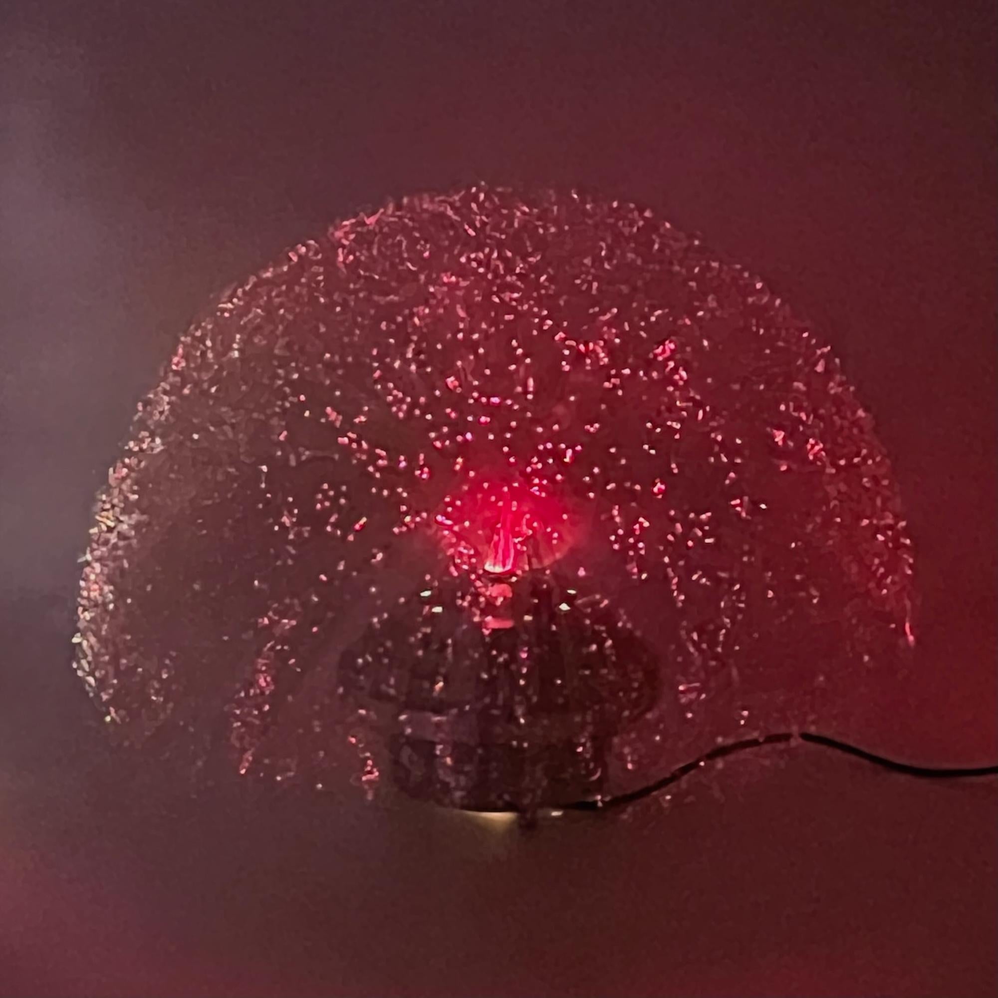 Metal Space Age Iconic Lamp - Rotating Color Disc Hypnotic Ambient Lighting 1970s