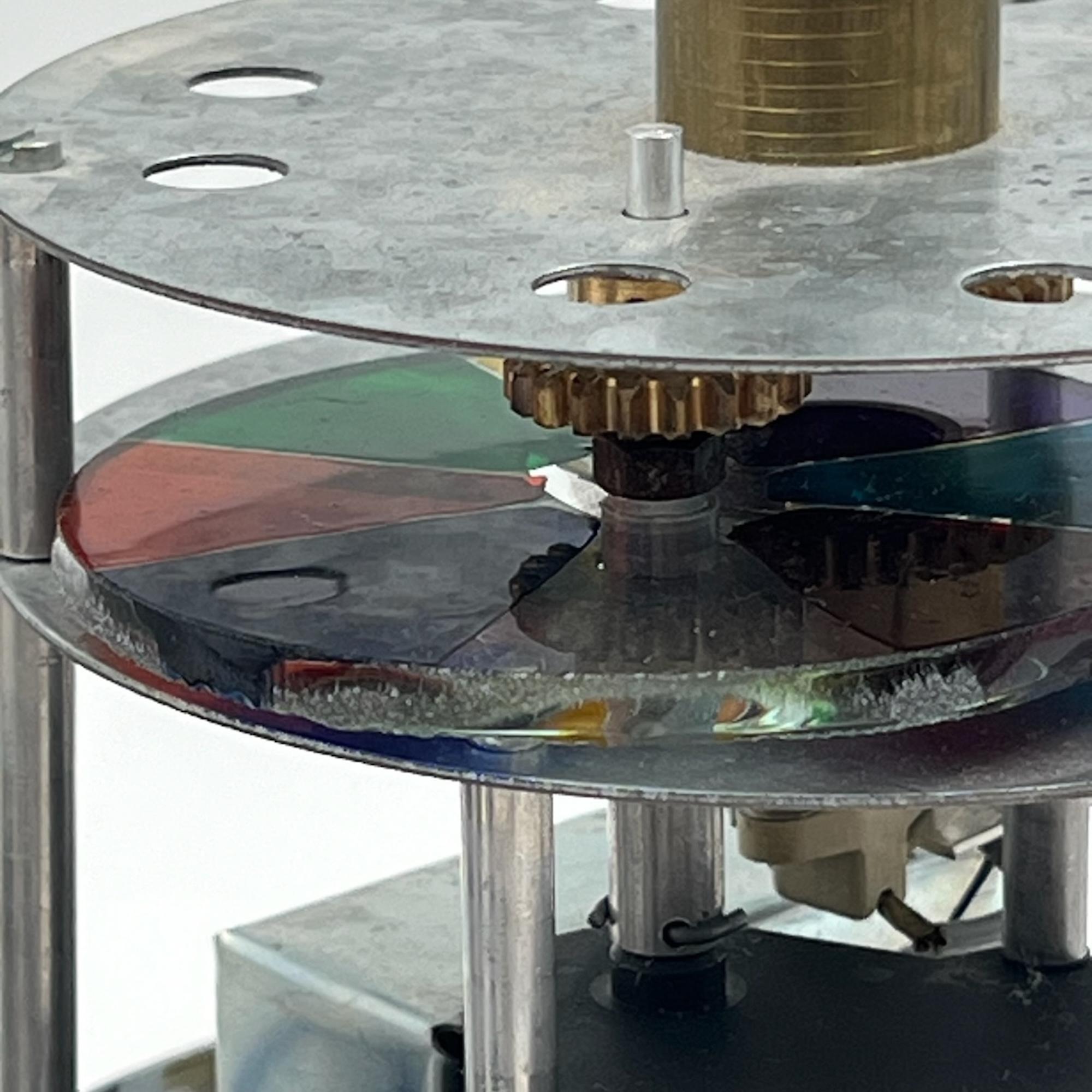 Space Age Iconic Lamp - Rotating Color Disc Hypnotic Ambient Lighting 1970s 3