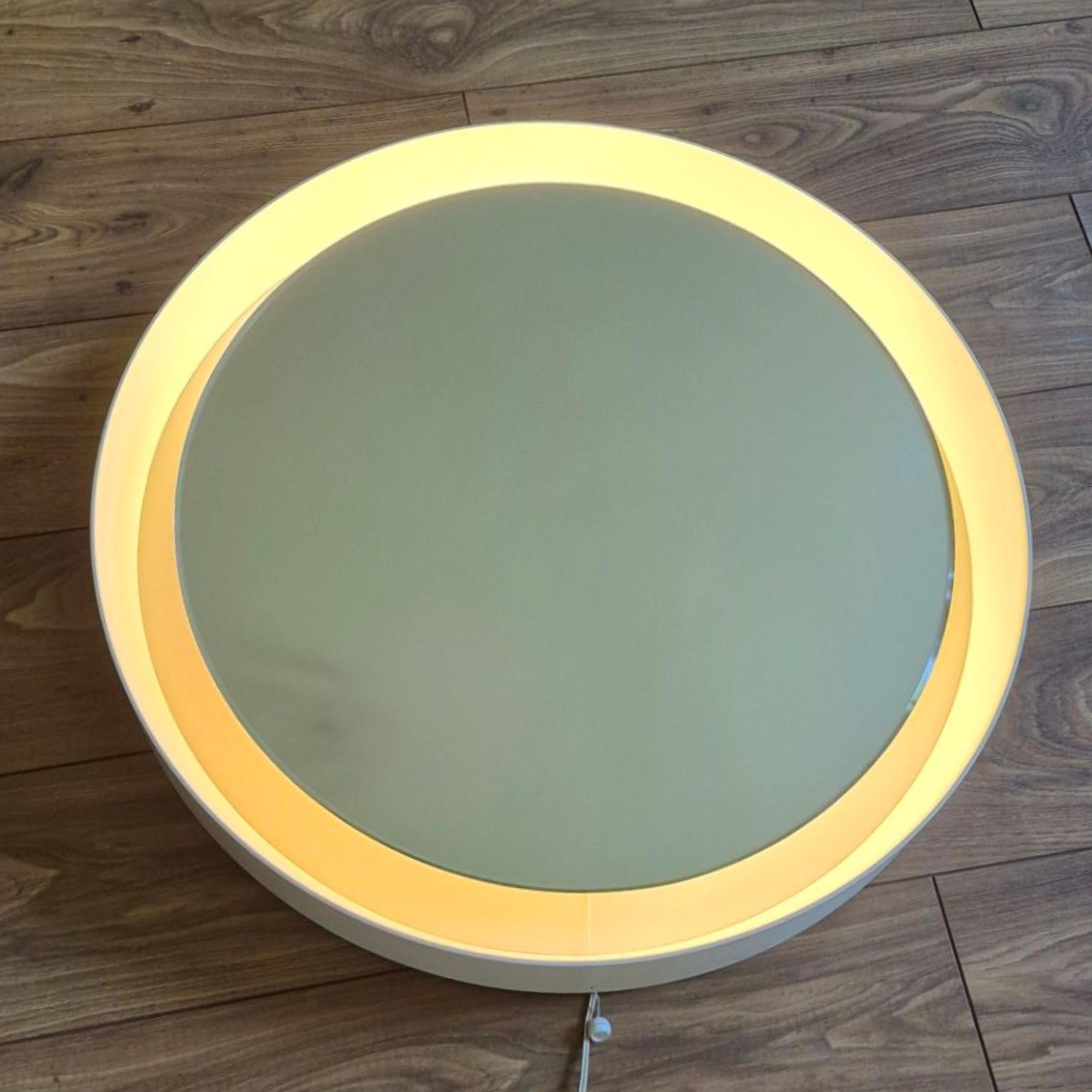 Miroir éclairé de l'ère Space, Allemagne, 1970 en vente 1