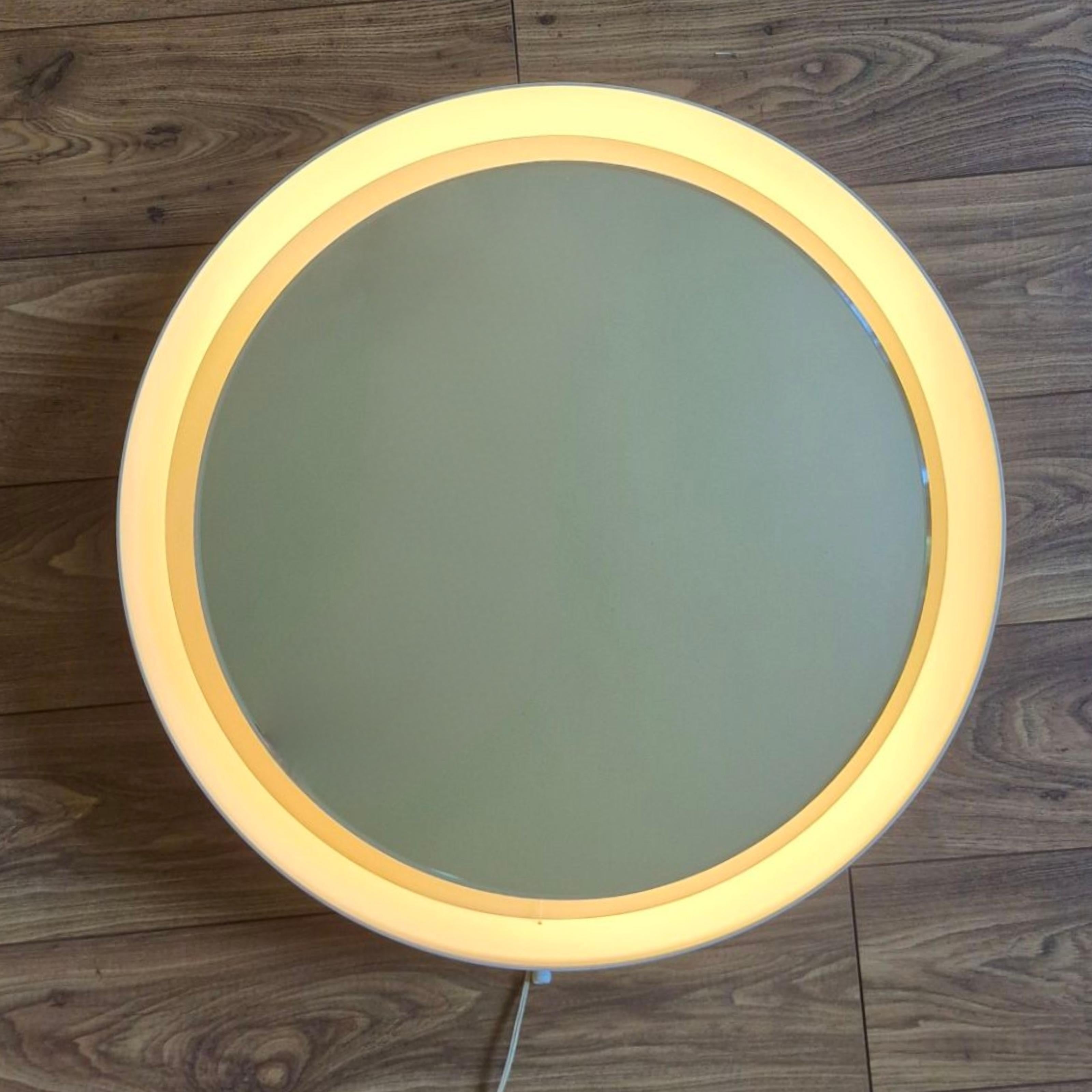 Miroir éclairé de l'ère Space, Allemagne, 1970 en vente 2