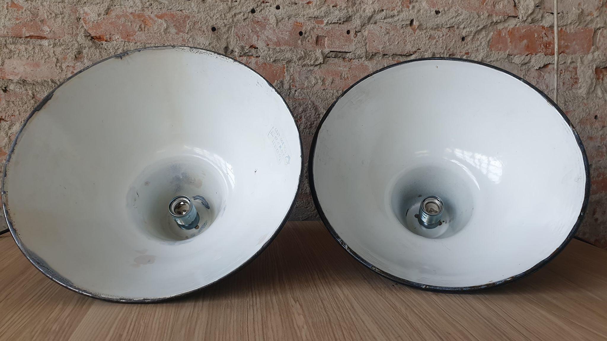 Steel Space Age Industrial Pendant Lamp, 1970s For Sale