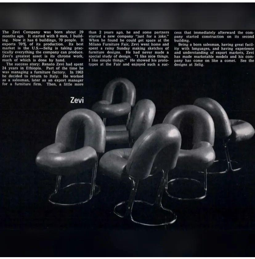 Vintage Italian Space Age Desk Chair by Renato Zevi, Green Velvet and Chromed For Sale 10