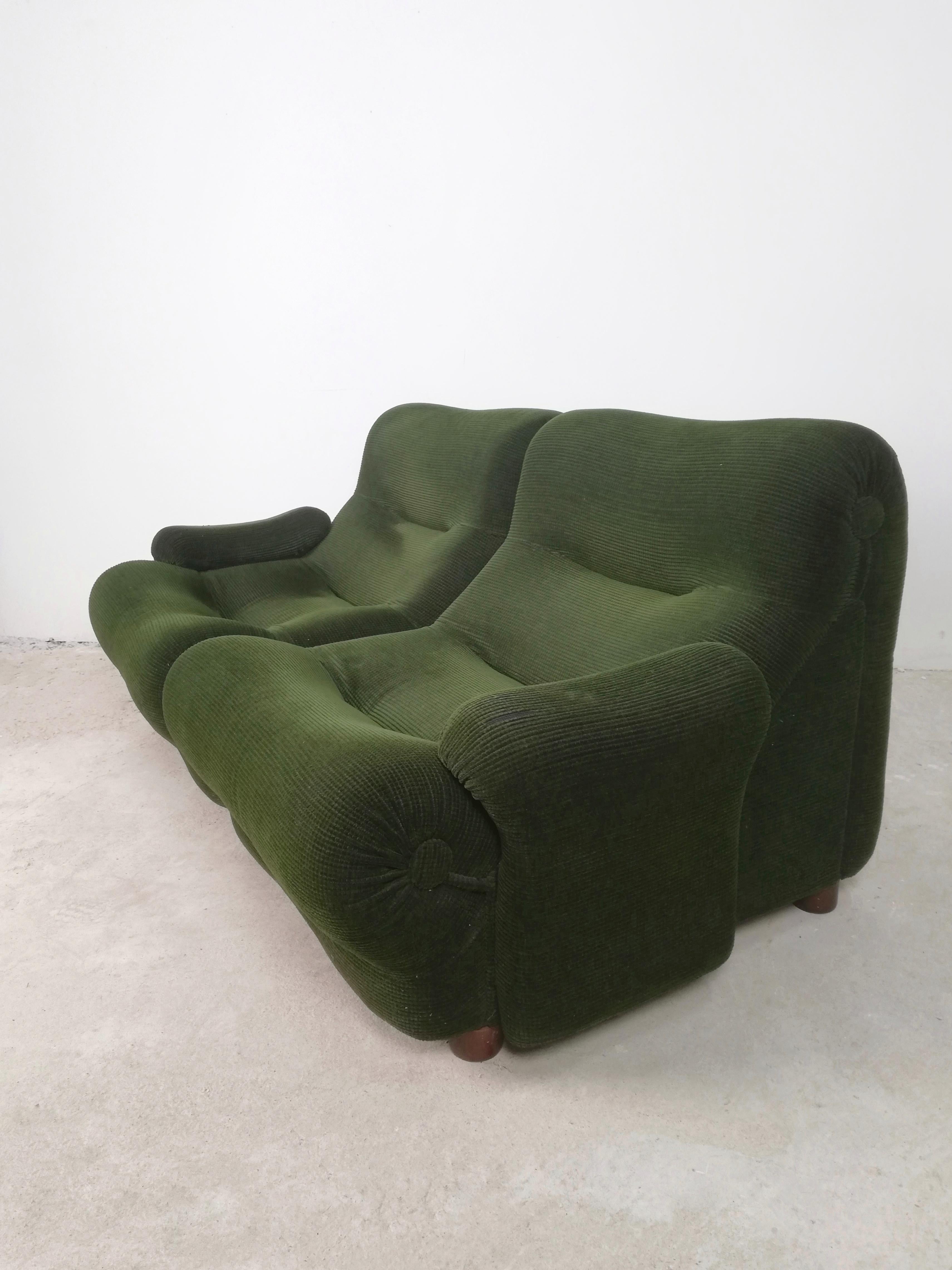Modulares italienisches Sofa aus dem Space Age des Space Age, entworfen von Emilio Guarnacci für 1P, Italien im Angebot 5