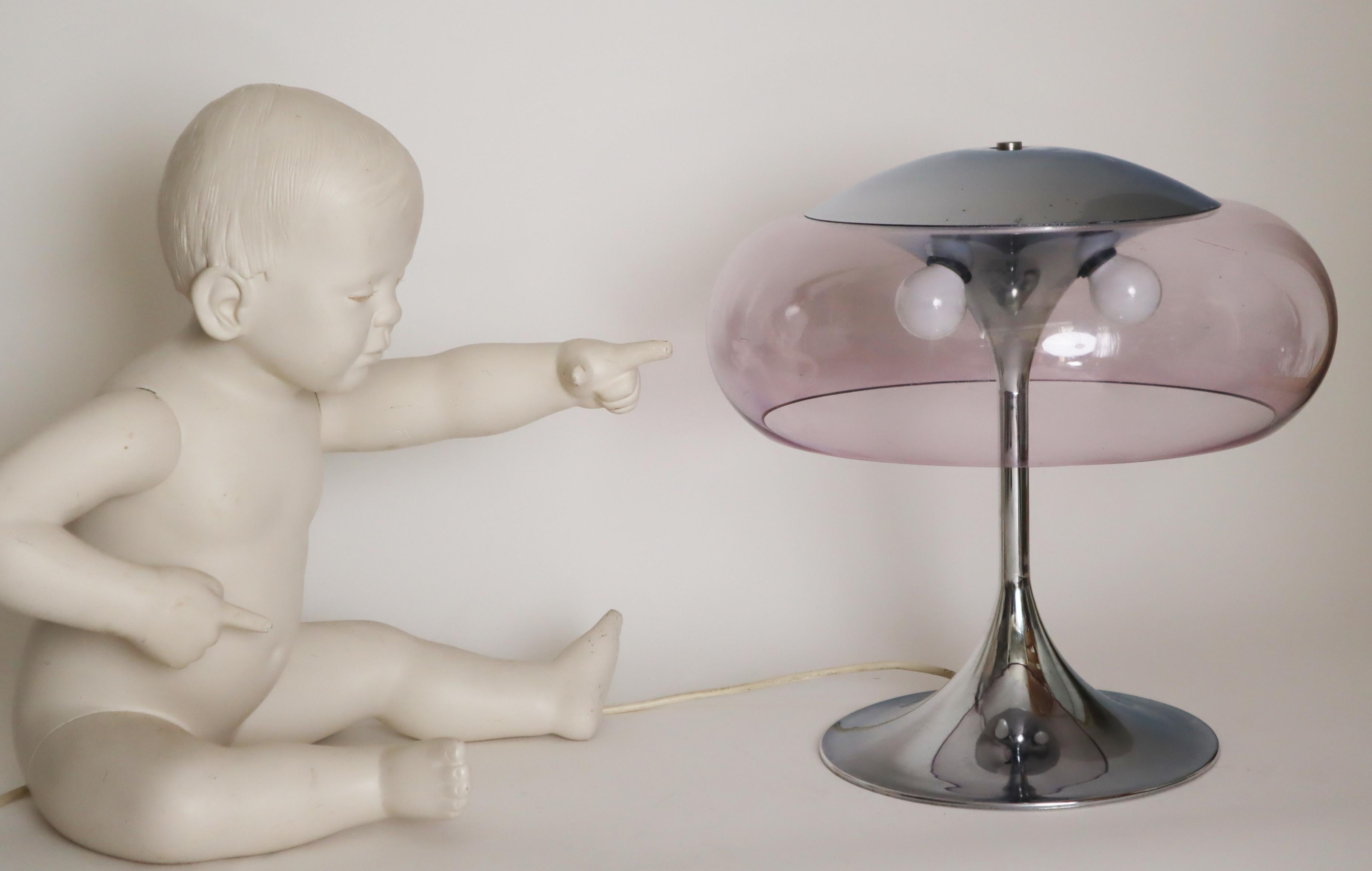 Lampada da tavolo italiana a fungo A Space Age attribuita a Goffredo Reggiani, anni '60 in vendita 6