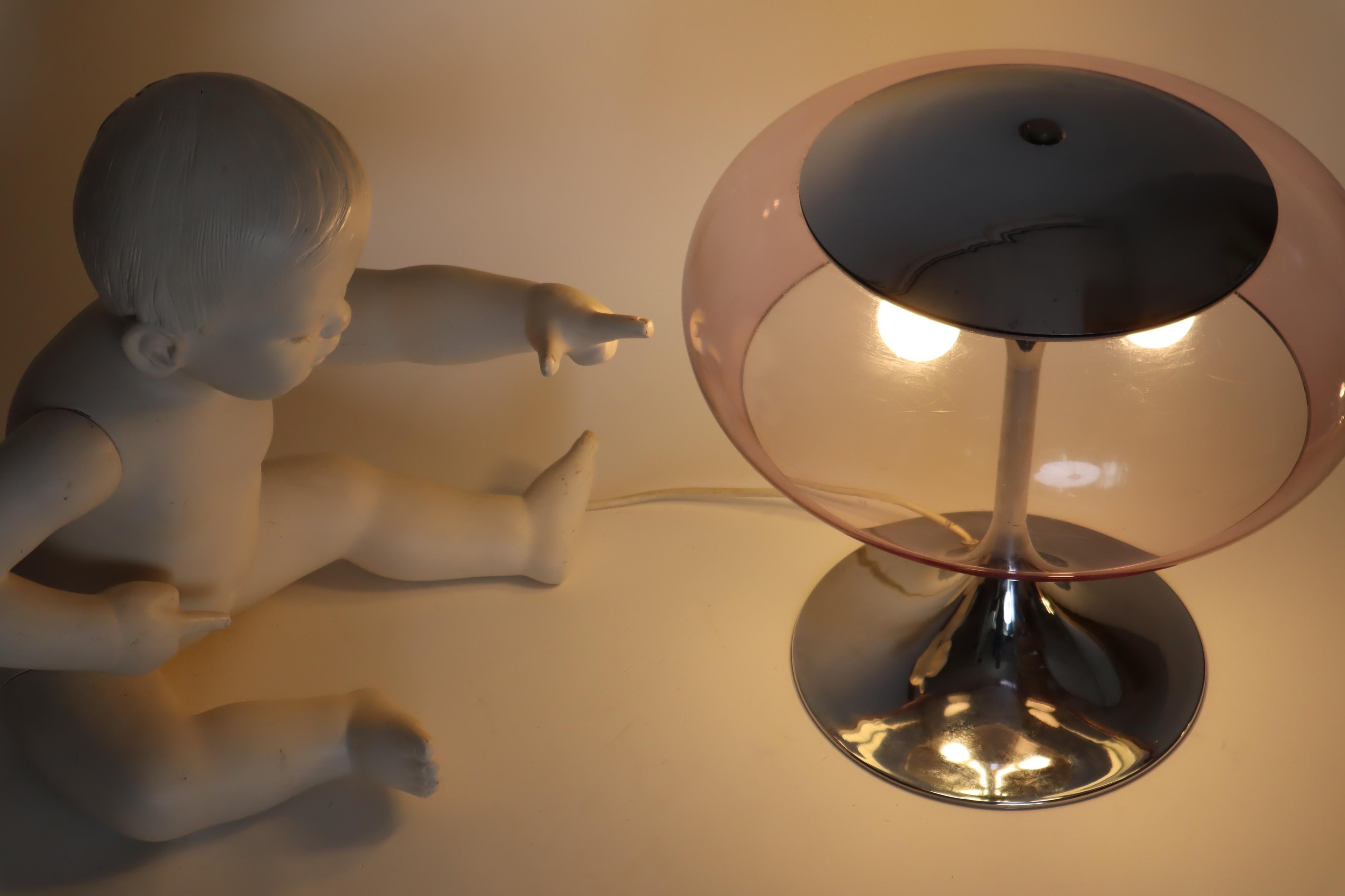 Lampada da tavolo italiana a fungo A Space Age attribuita a Goffredo Reggiani, anni '60 in vendita 7