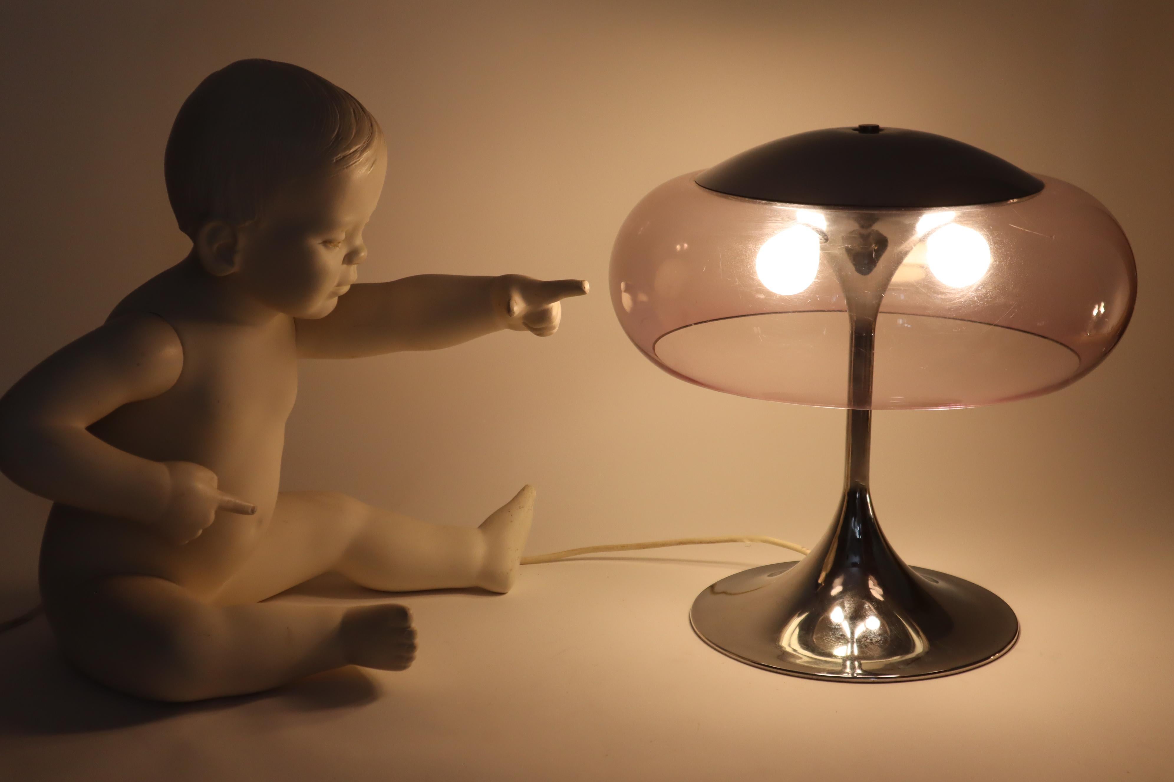 Lampada da tavolo italiana a fungo A Space Age attribuita a Goffredo Reggiani, anni '60 in vendita 8