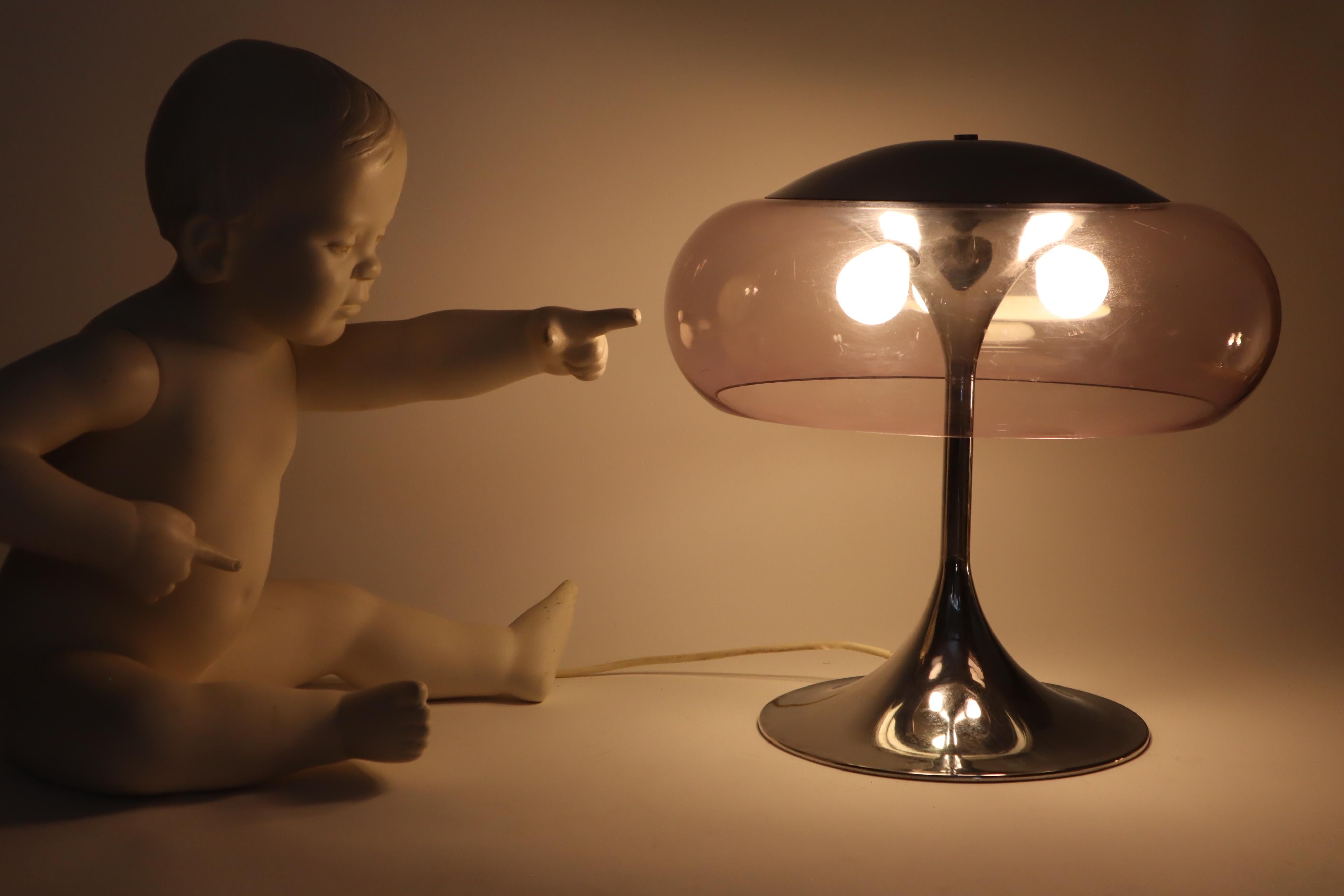Lampada da tavolo italiana a fungo A Space Age attribuita a Goffredo Reggiani, anni '60 in vendita 9