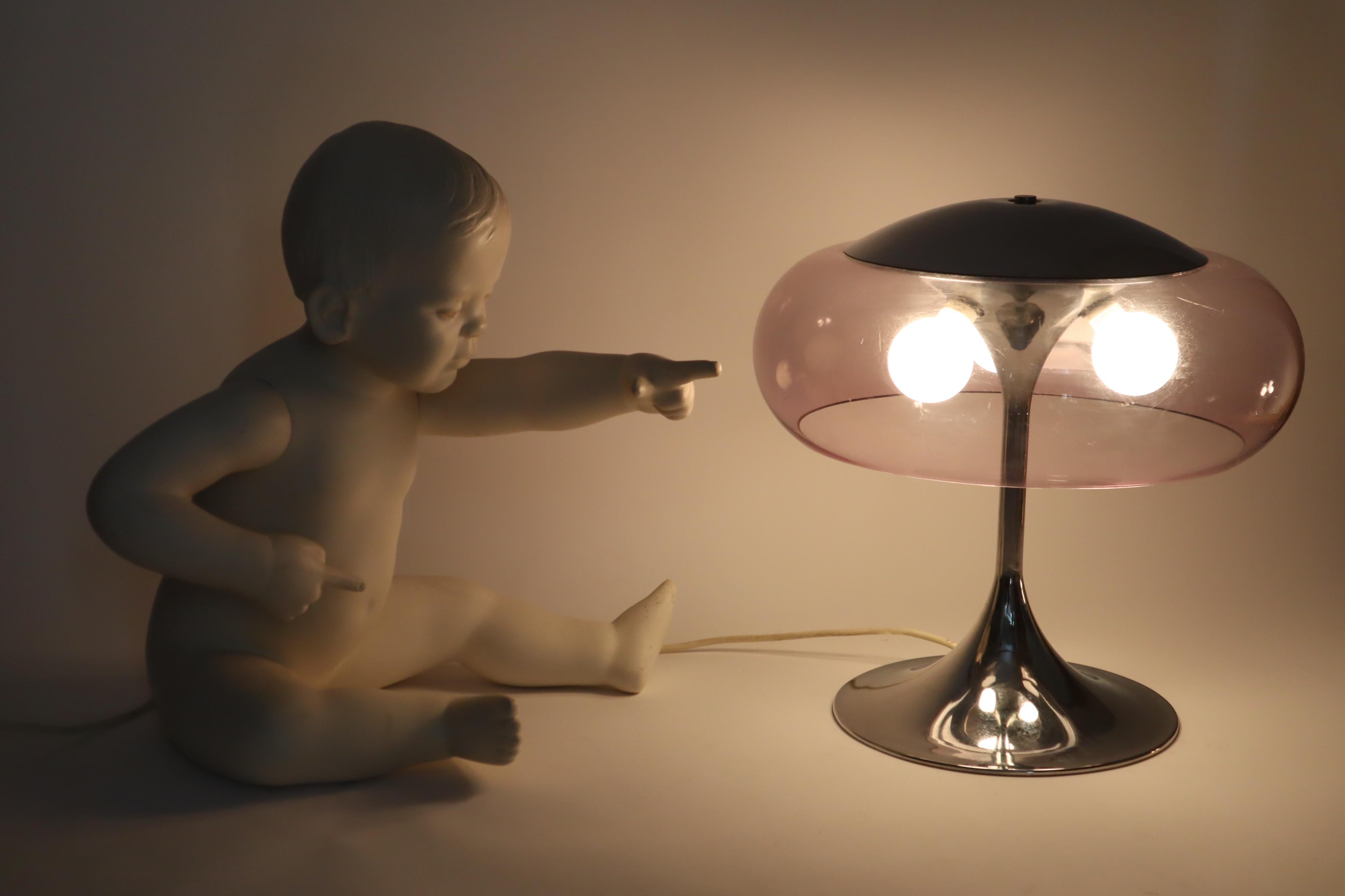 Lampada da tavolo italiana a fungo A Space Age attribuita a Goffredo Reggiani, anni '60 in vendita 10