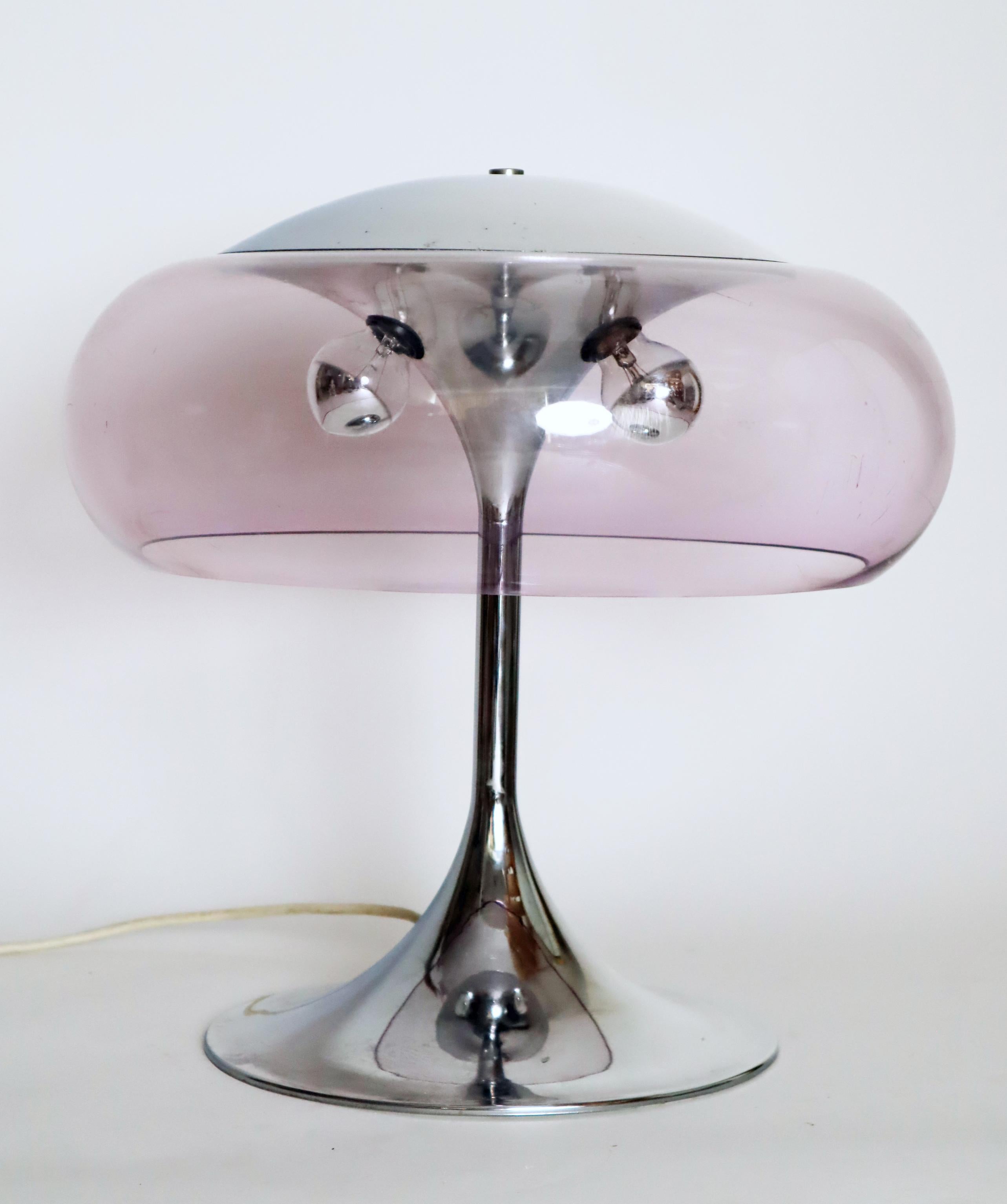 Italiano Lampada da tavolo italiana a fungo A Space Age attribuita a Goffredo Reggiani, anni '60 in vendita