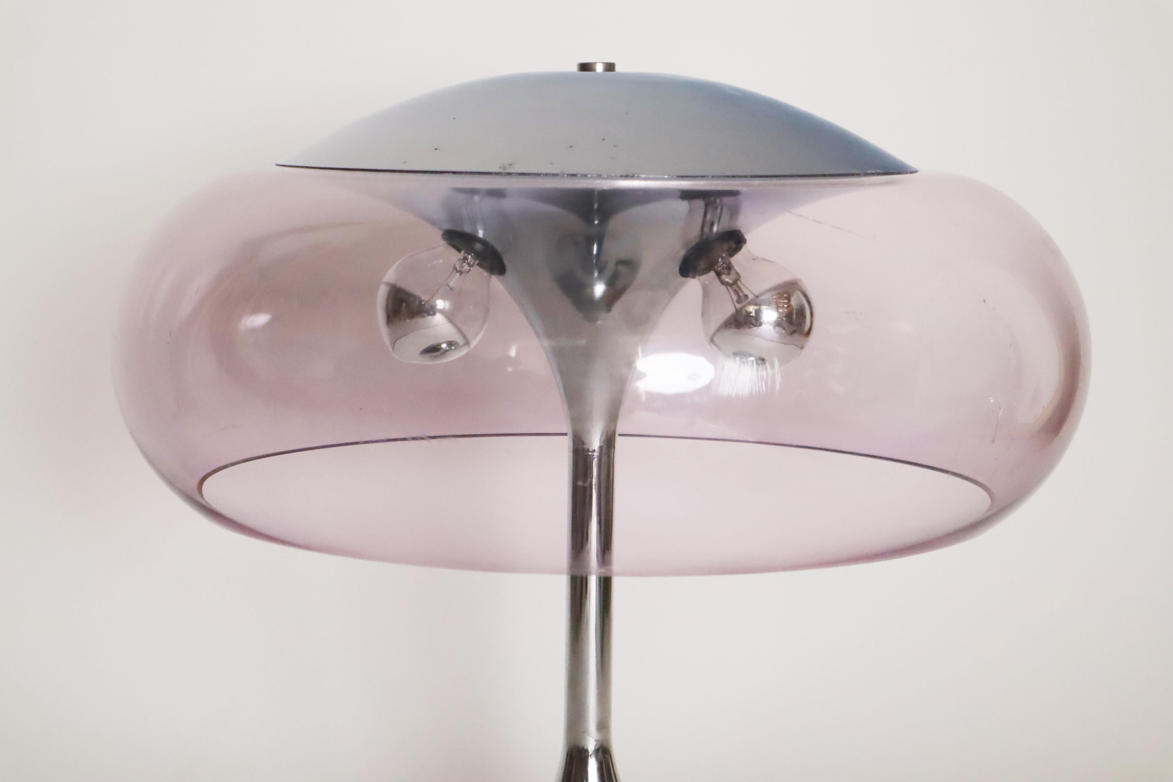 Fatto a macchina Lampada da tavolo italiana a fungo A Space Age attribuita a Goffredo Reggiani, anni '60 in vendita