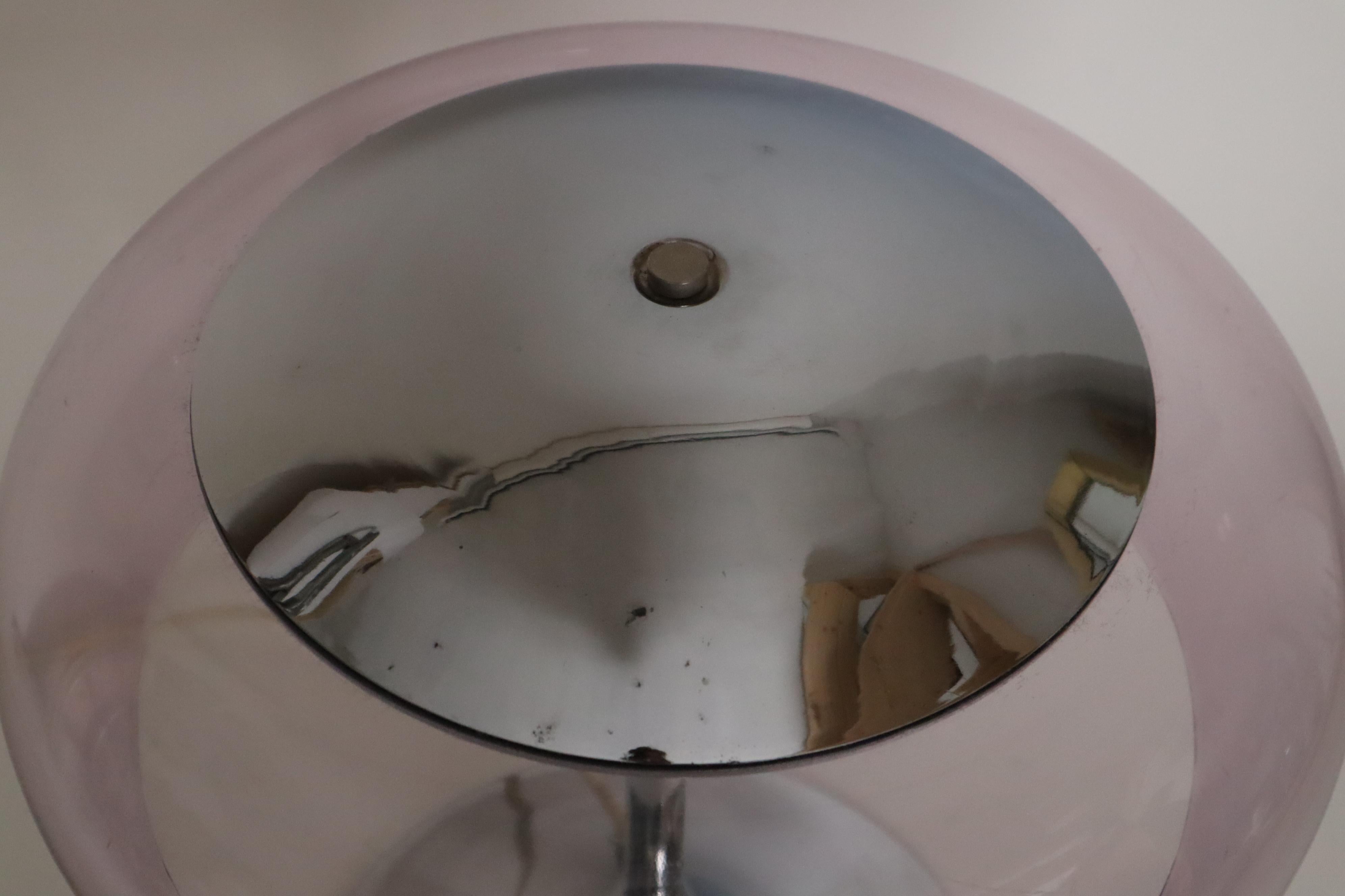 Metà XX secolo Lampada da tavolo italiana a fungo A Space Age attribuita a Goffredo Reggiani, anni '60 in vendita