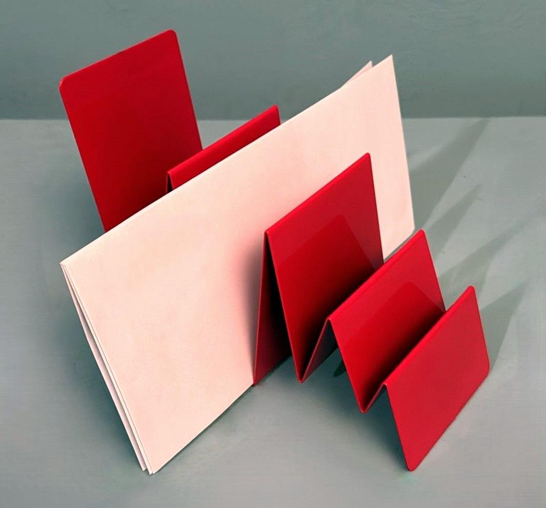Space Age  Italian Painted Metal Envelope And Ticket Holder 11