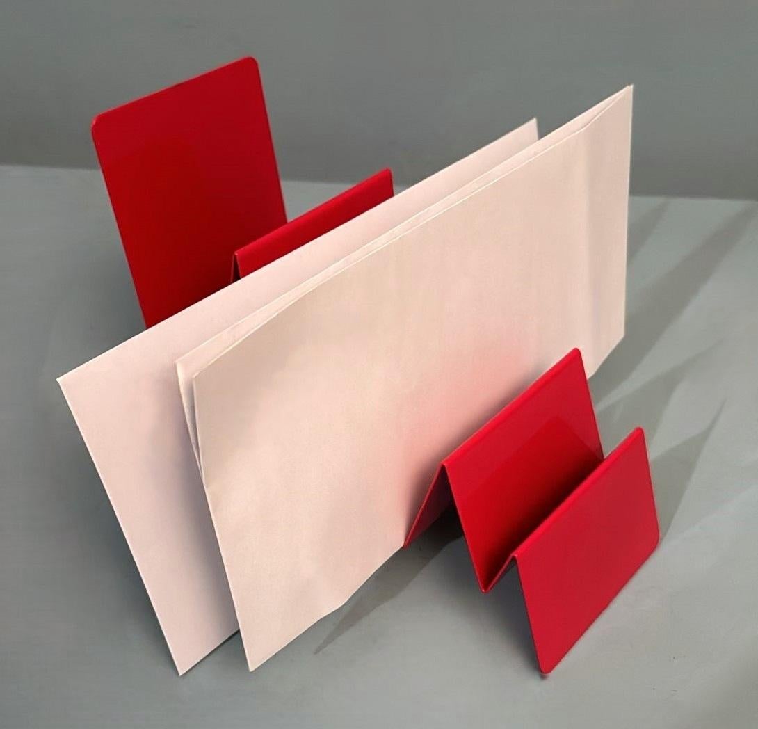 Space Age  Italian Painted Metal Envelope And Ticket Holder 12
