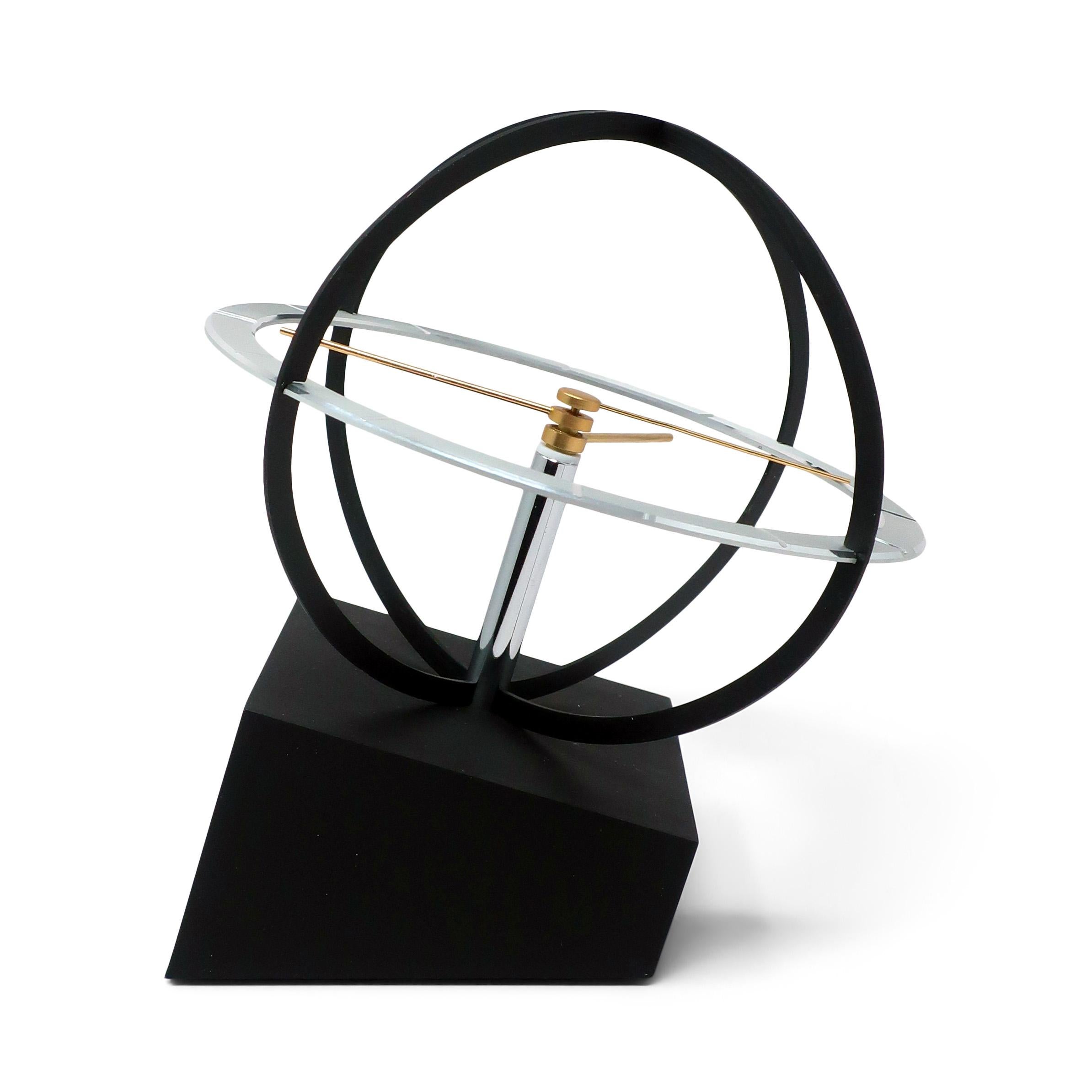 Metal Space Age Kinetic Desk Clock For Sale