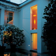 Space Age Kundalini Berchicci E.T.A. Fiberglass Orange Floor Lamp