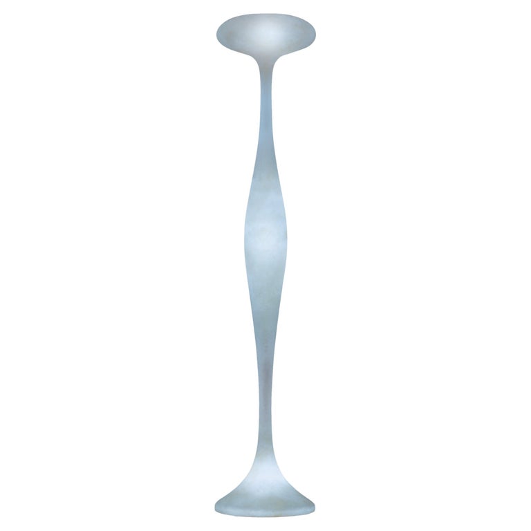 Space Age Kundalini Berchicci E.T.A. Fiberglass Silver Floor Lamp For Sale