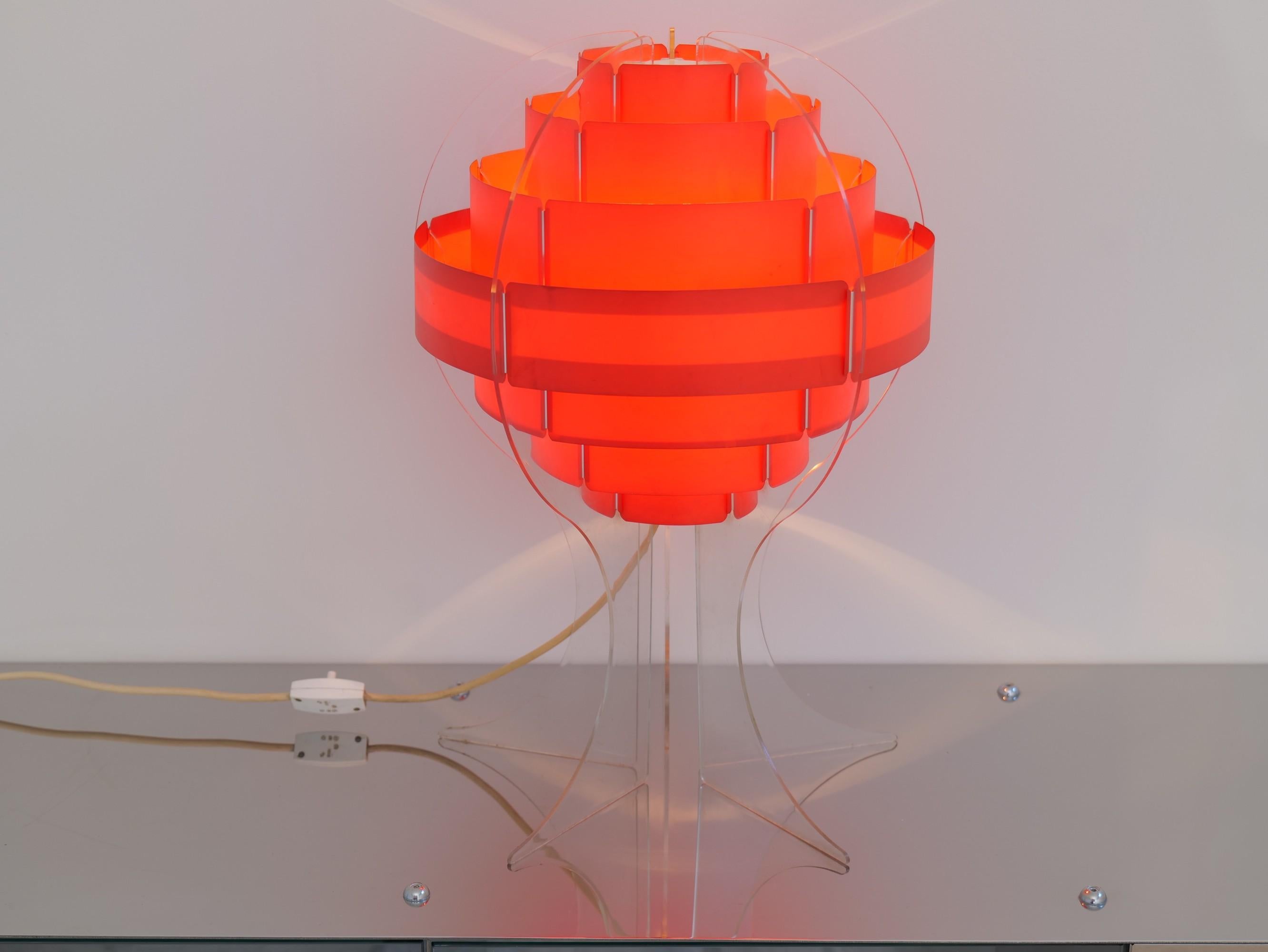 Acrylique Lampe de l'ère spatiale Flemming Brylle & Preben Jacobsen en vente