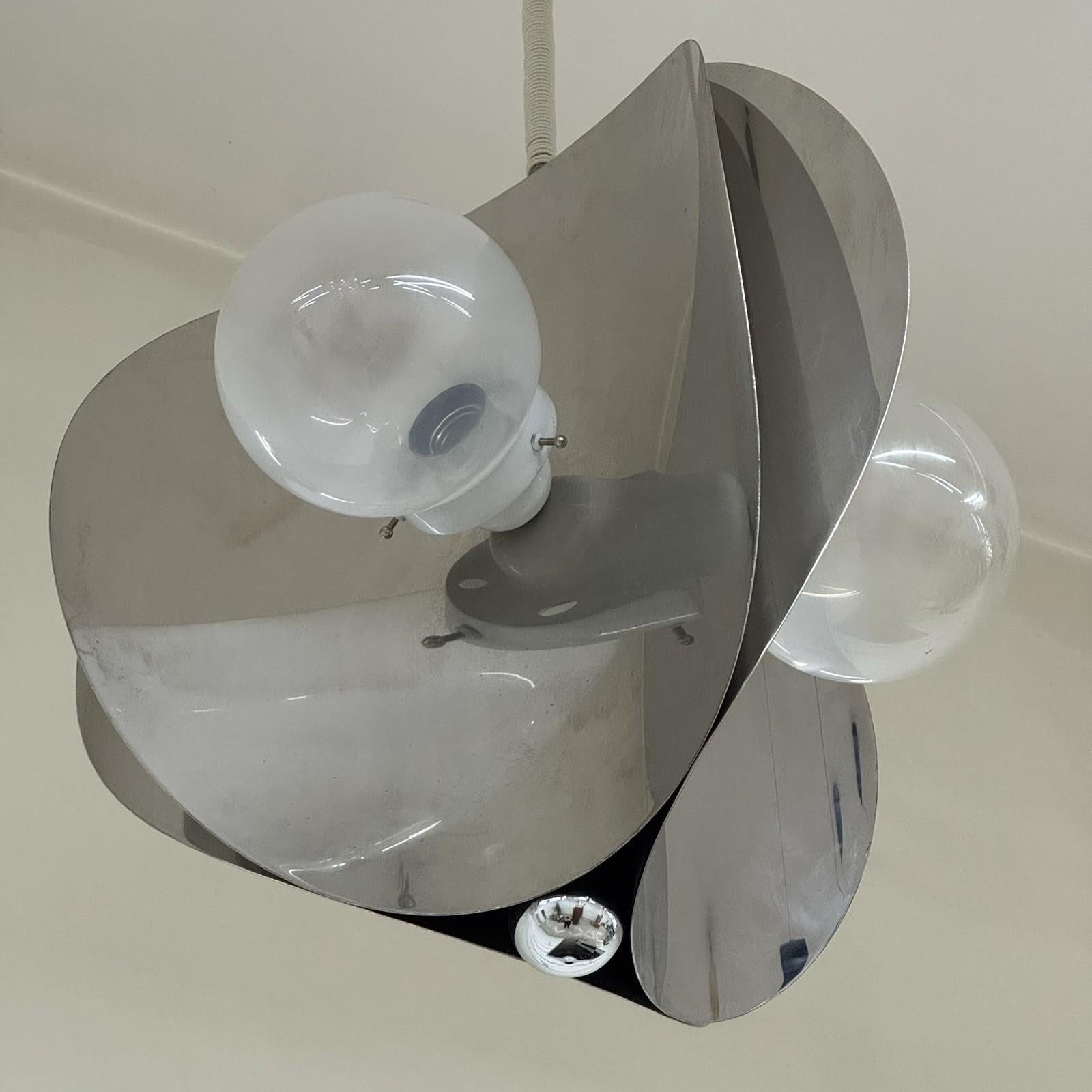 Lampada A Space Age A Sospensione Design Modernariato Anni '70 in vendita 2