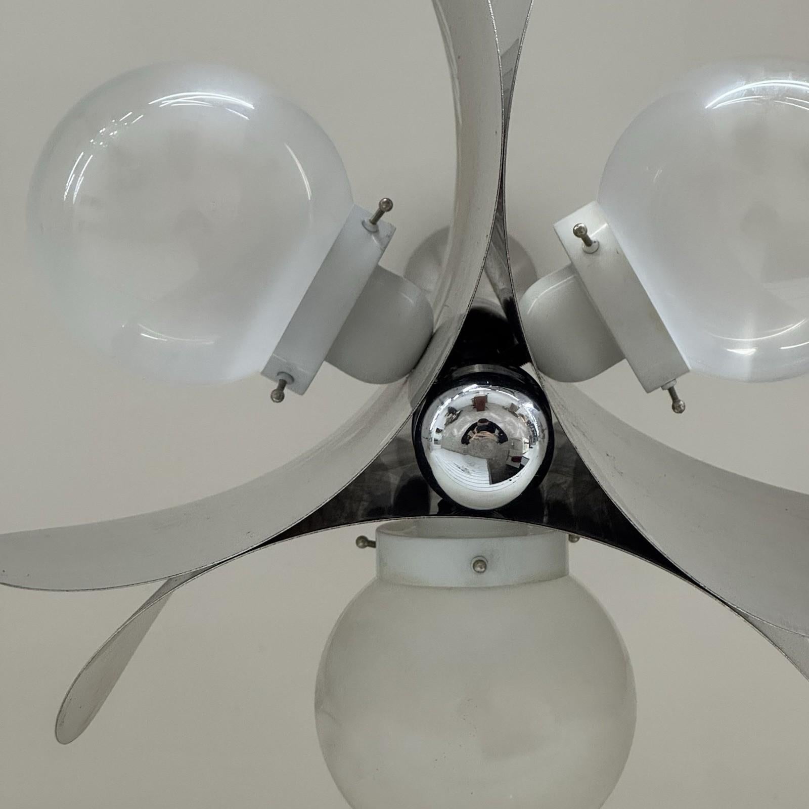 Lampada A Space Age A Sospensione Design Modernariato Anni '70 in vendita 3