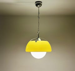 Space Age Large 70s Yellow Lamp in the style of Magistretti Artemide 'Omega'