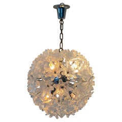 Space Age Large "Sputnik" Flower Chandelier by VeArt, Italy, Circa 1970