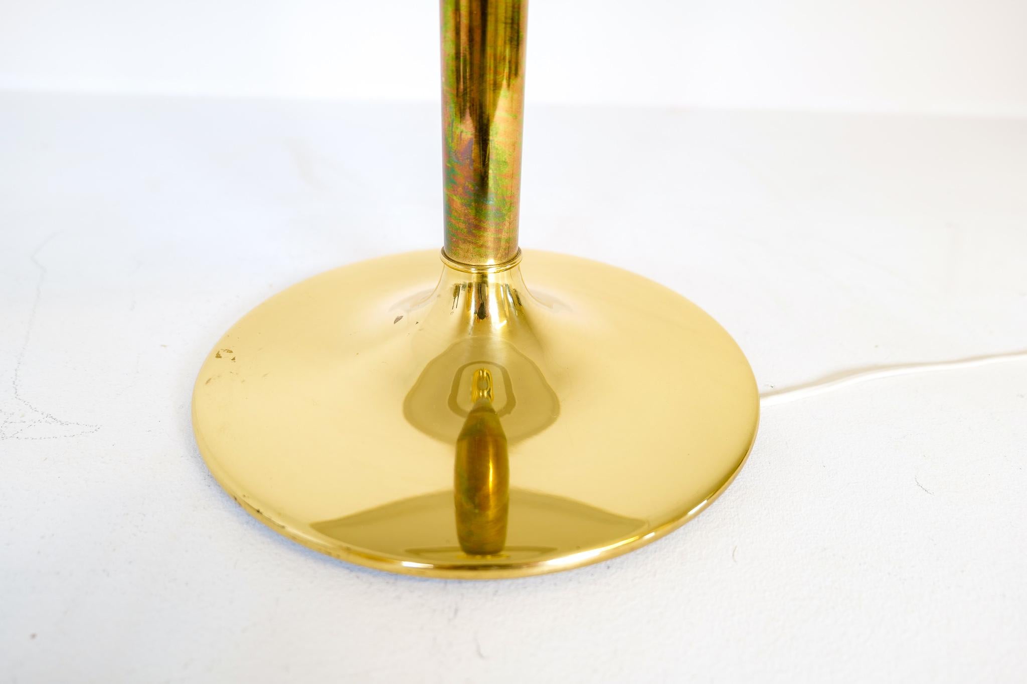 Space Age Large Table Lamp Brass Fagerhults, Sweden, 1970s For Sale 2