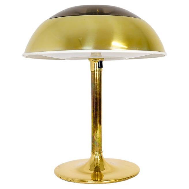 Space Age Large Table Lamp Brass Fagerhults, Sweden, 1970s