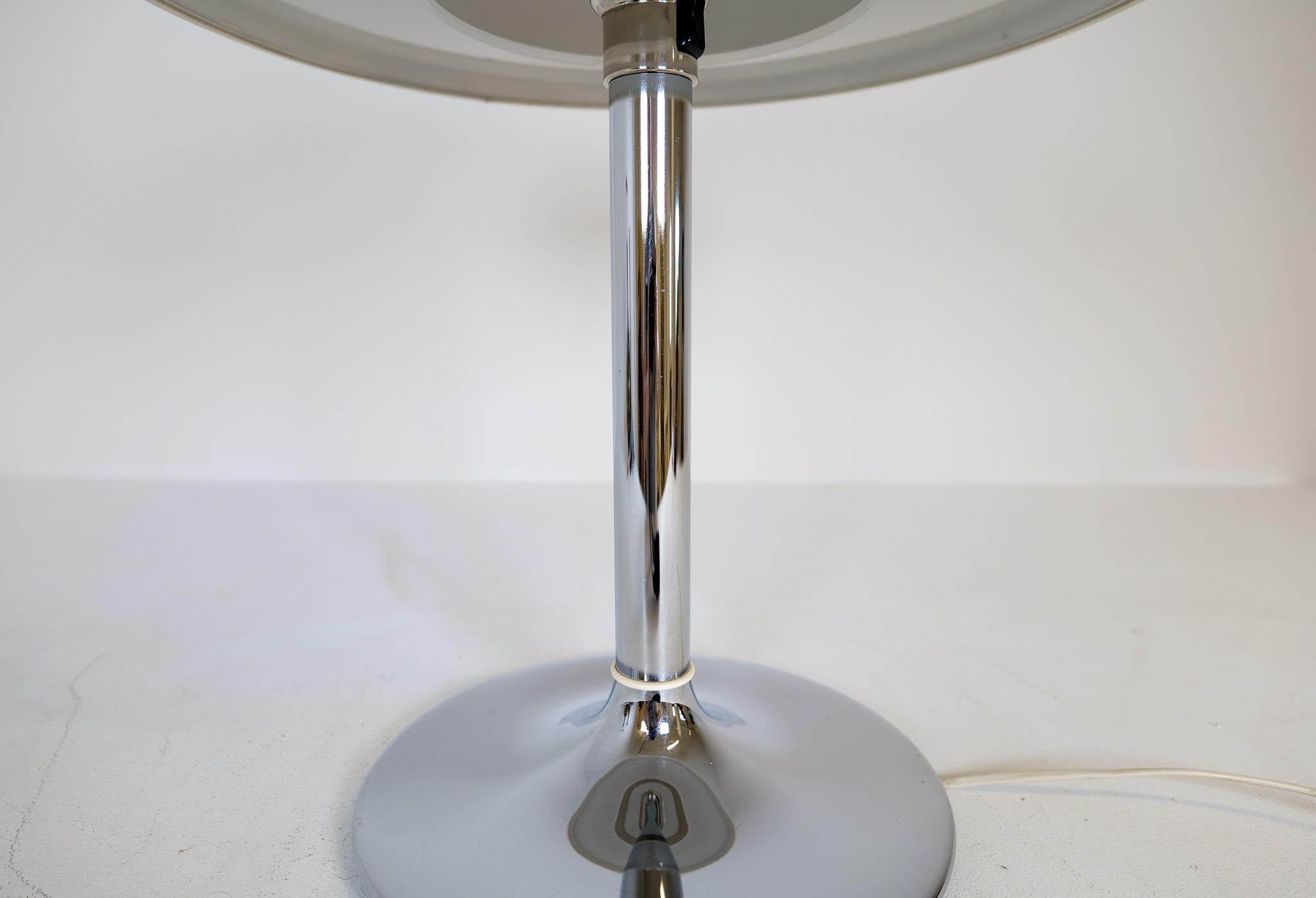 Space Age Large Table Lamp Chrome Fagerhults, Sweden, 1970s For Sale 5