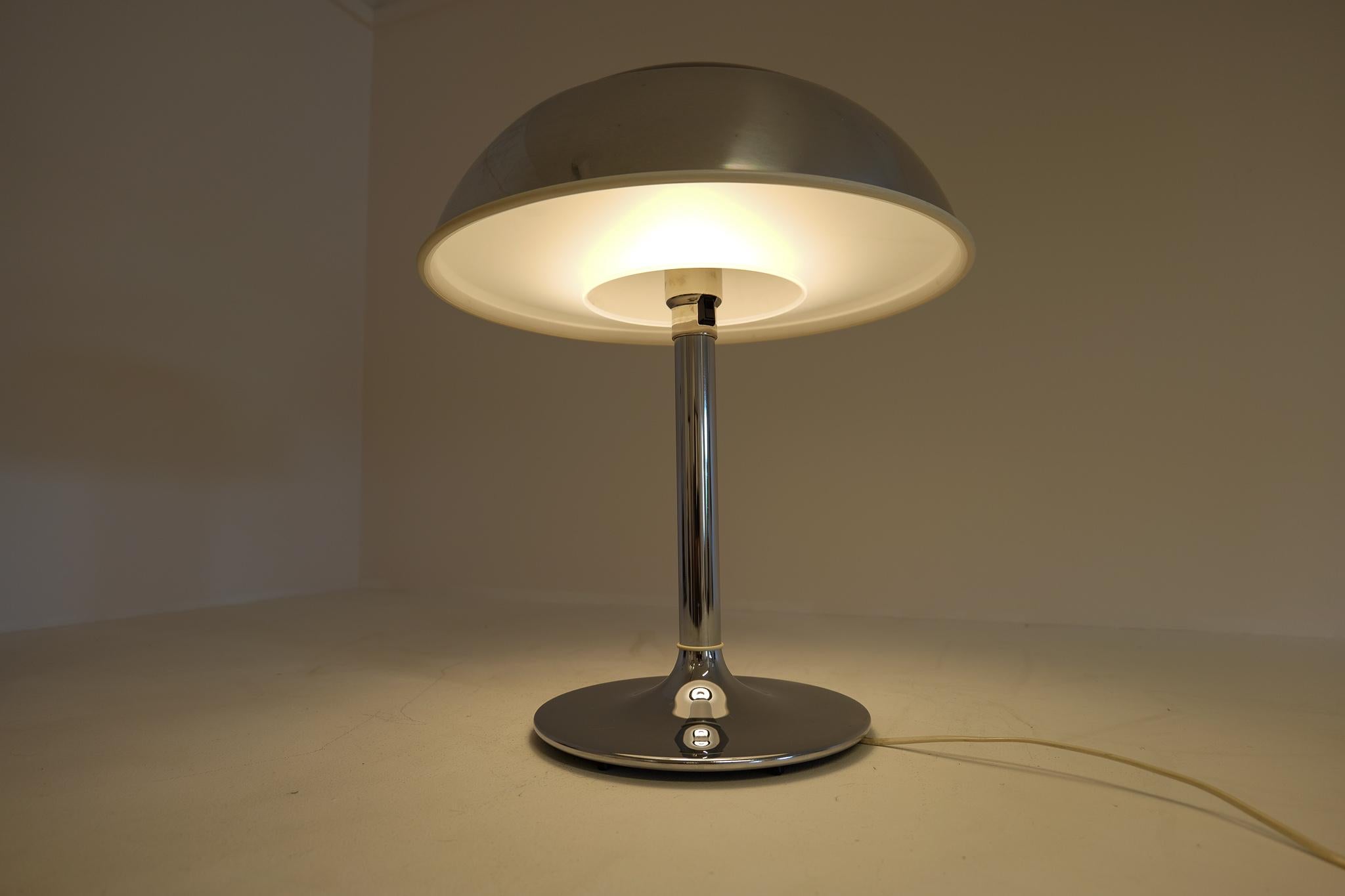 Space Age Large Table Lamp Chrome Fagerhults, Sweden, 1970s For Sale 9