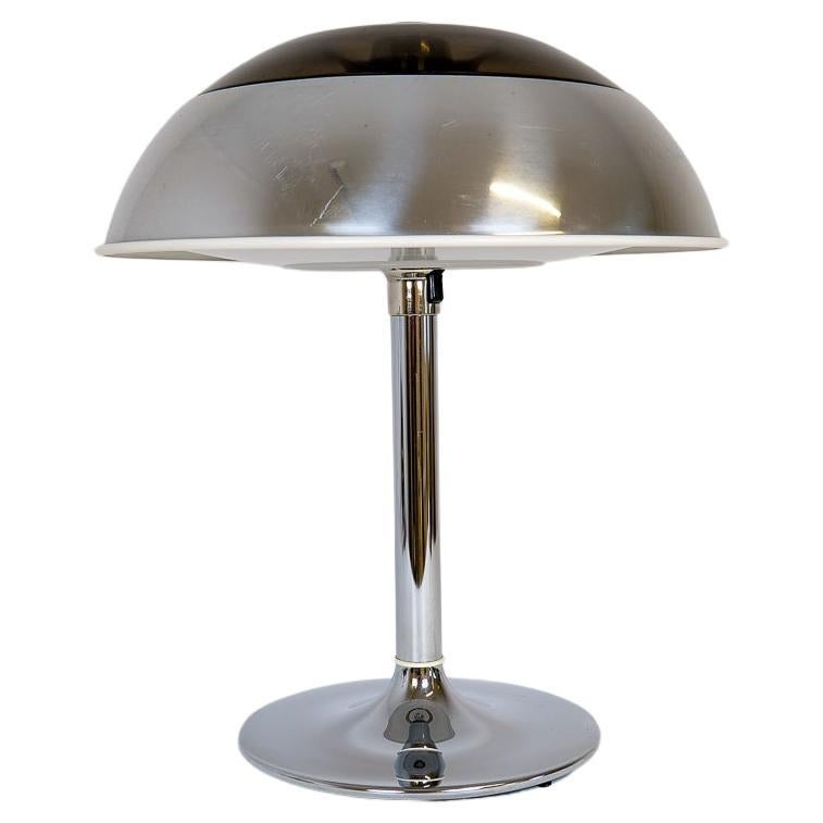 Space Age Large Table Lamp Chrome Fagerhults, Sweden, 1970s