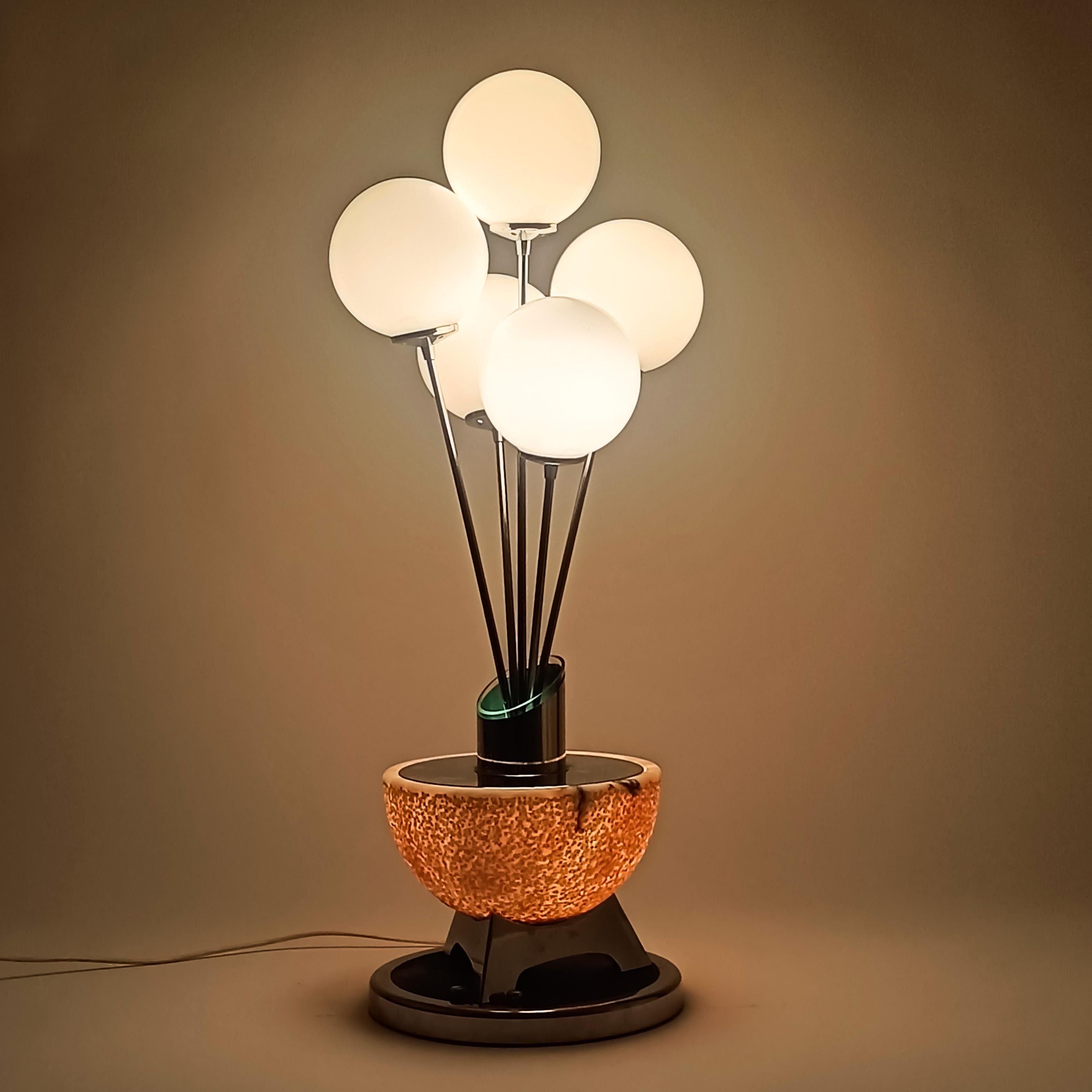 Metal Space Age. Large table lamp 