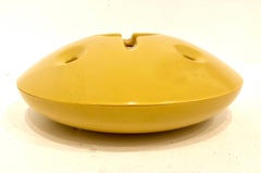 Space Age Large Yellow Melamine Ashtray 1970s California Design