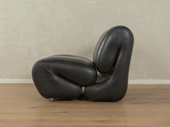 Space Age Leather Armchair, 1970s