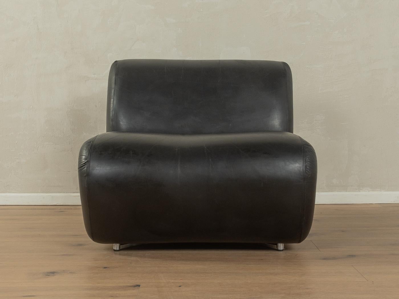 A Space Age Ledersessel, 1970er Jahre (Deutsch) im Angebot