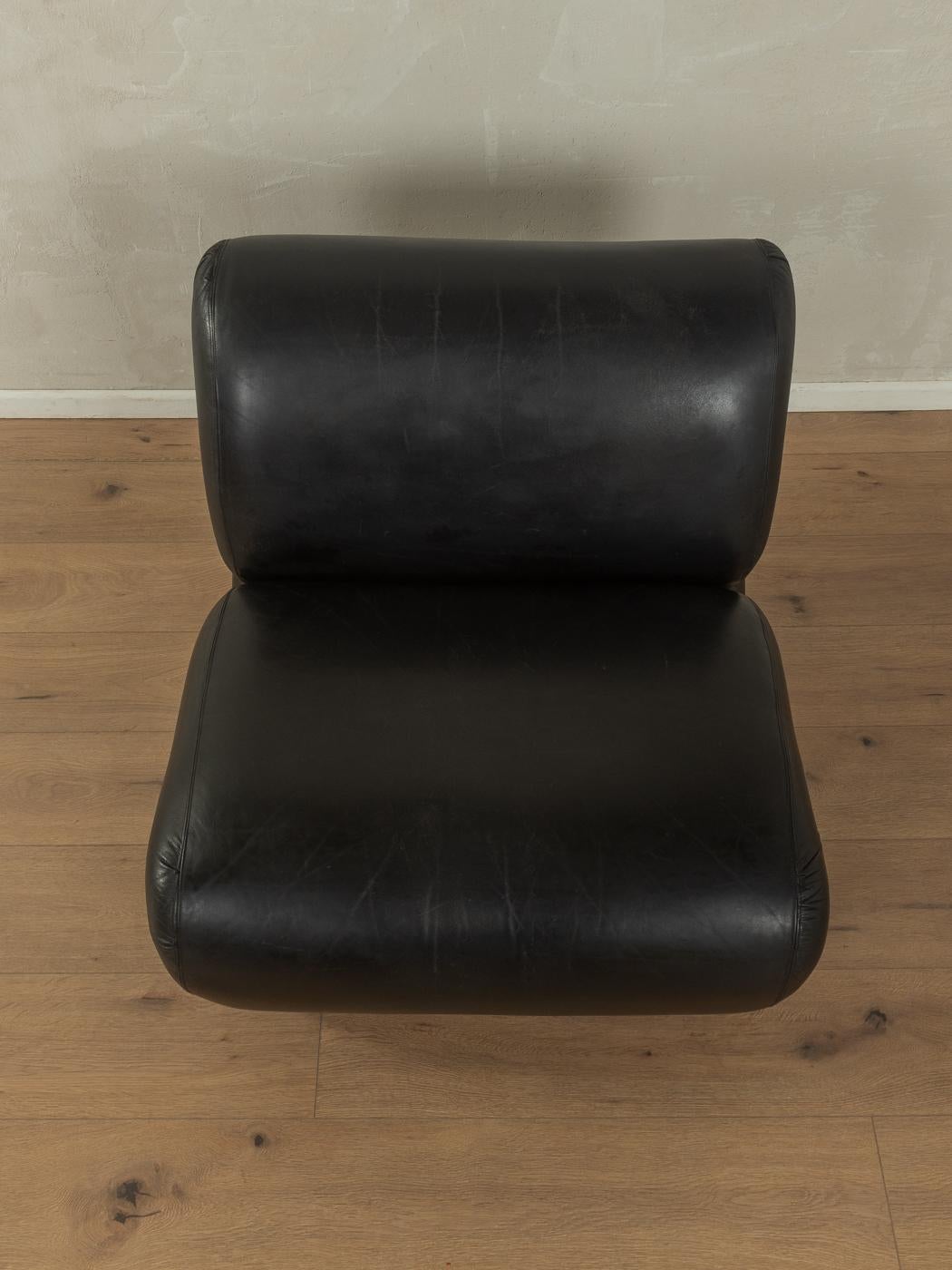 A Space Age Ledersessel, 1970er Jahre (Ende des 20. Jahrhunderts) im Angebot