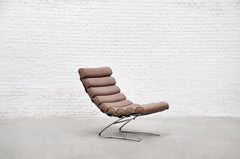 Freitragender Ledersessel Space Age, Space Age, 1960er-Jahre