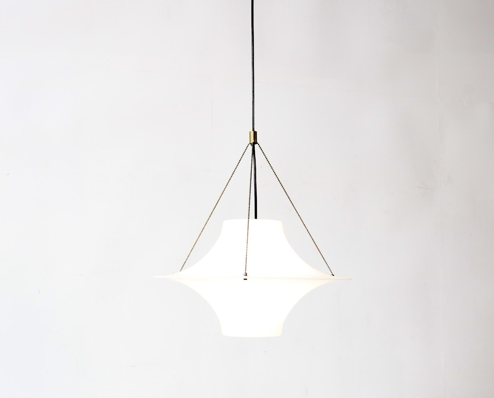 Space Age Lock Skyflyer Pendant Lamp By Yki Nummi For Sanka Finland Space Age Lock Skyflyer Pendant Lamp By Yki Nummi For Sanka Finland