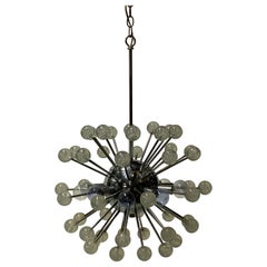 Space Age Lucite Chrome Sputnik Chandelier