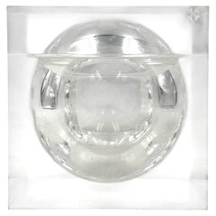 Space age lucite Ice Bucket mod. Bombo, Studio TG, Guzzini Italy, ca. 1970s