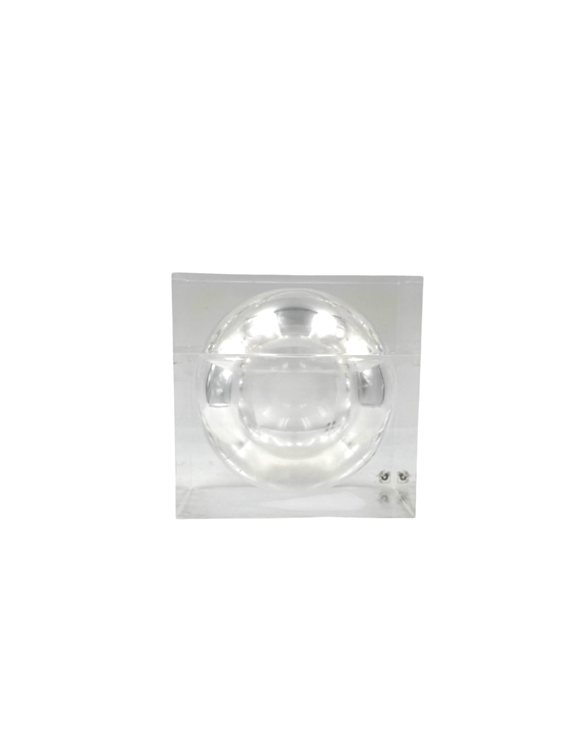Grand seau à glace en lucite de l'ère spatiale, mod. Bombo, Studio TG, Guzzini Italie, vers 1970 en vente 3