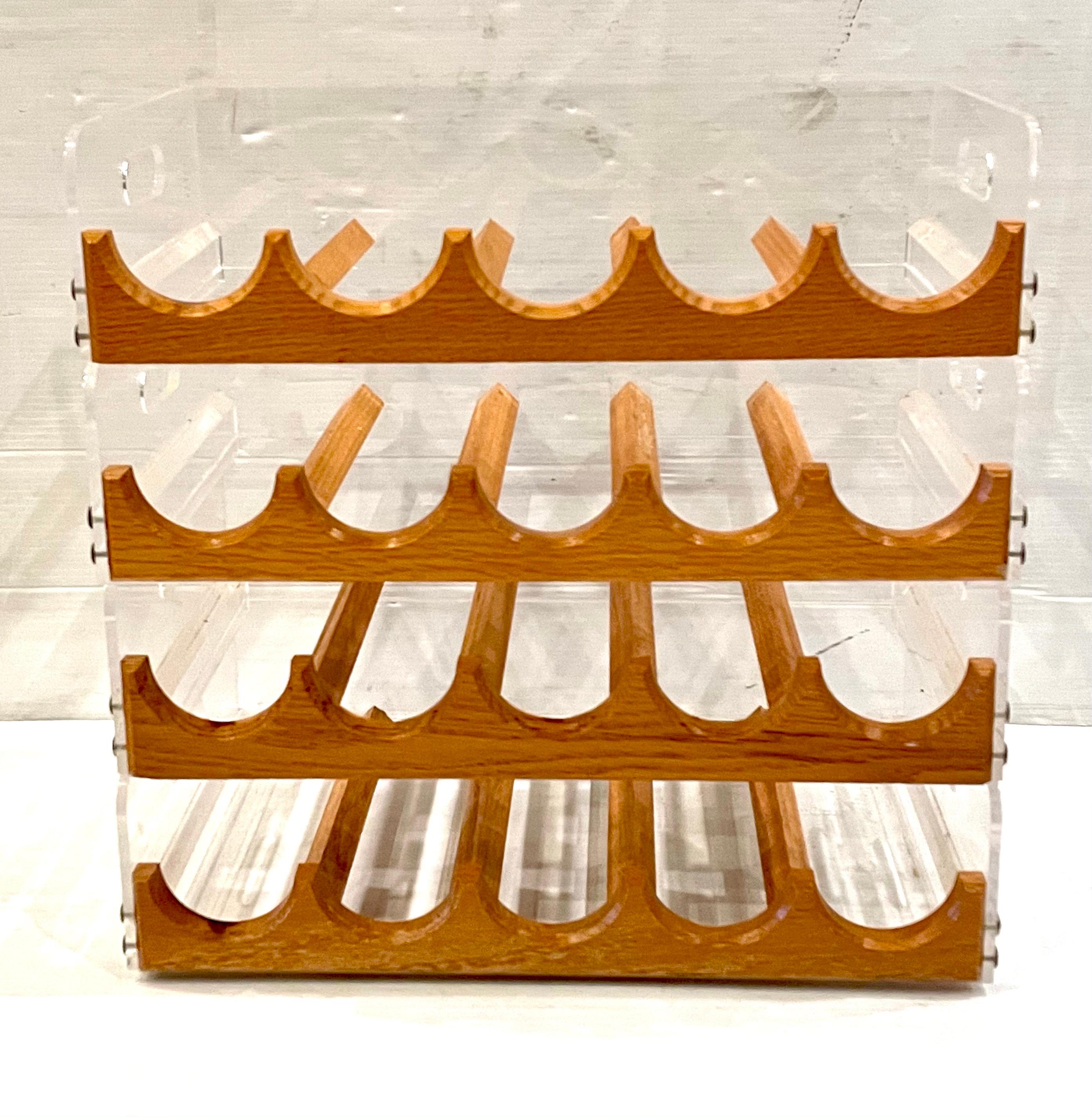 vintage lucite wine rack