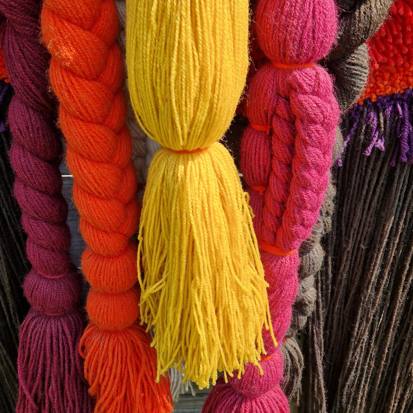 Colgante de macramé de la era espacial, Desso, Países Bajos Años 70 en Bueno Estado en ECHT, NL
