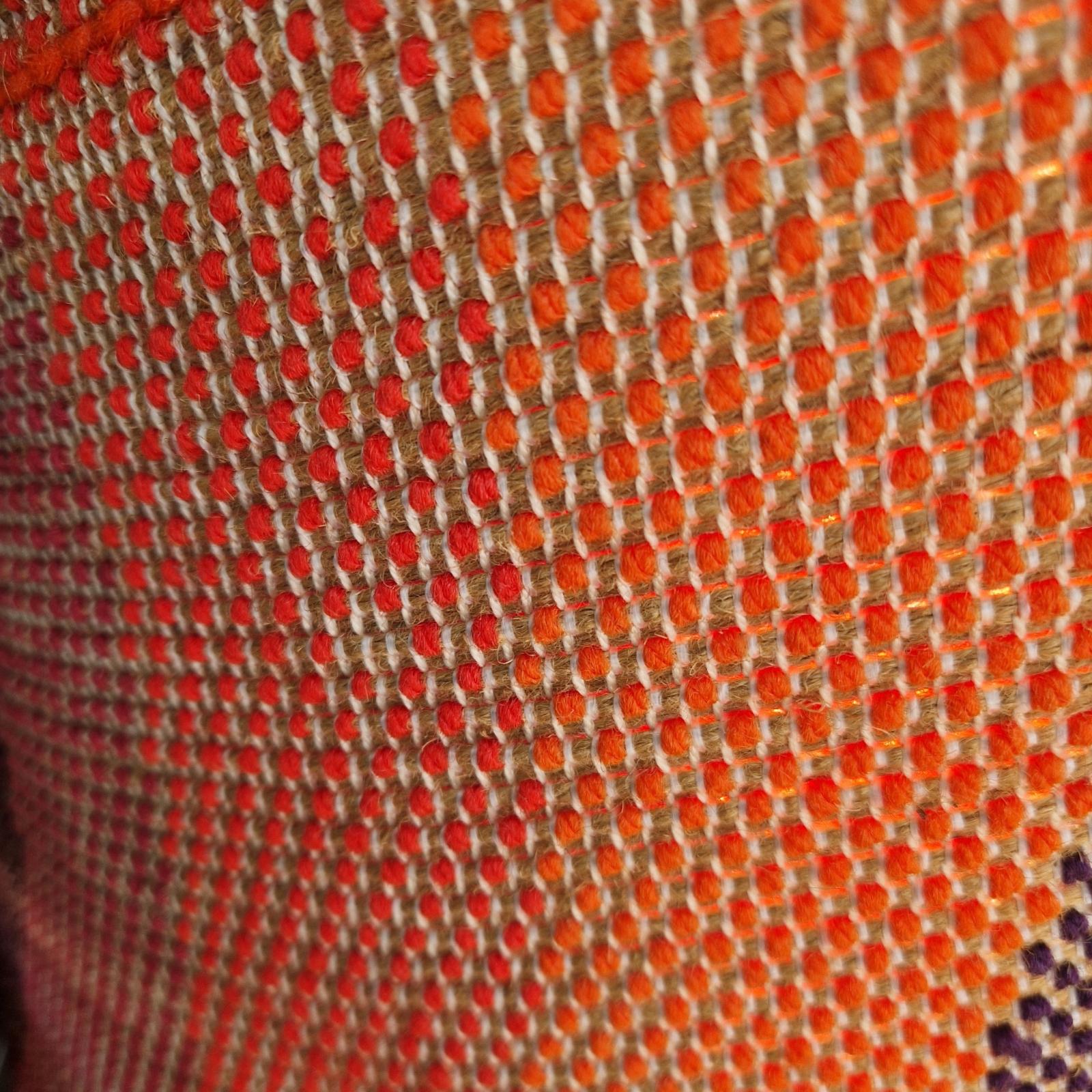 Colgante de macramé de la era espacial, Desso, Países Bajos Años 70 siglo XX